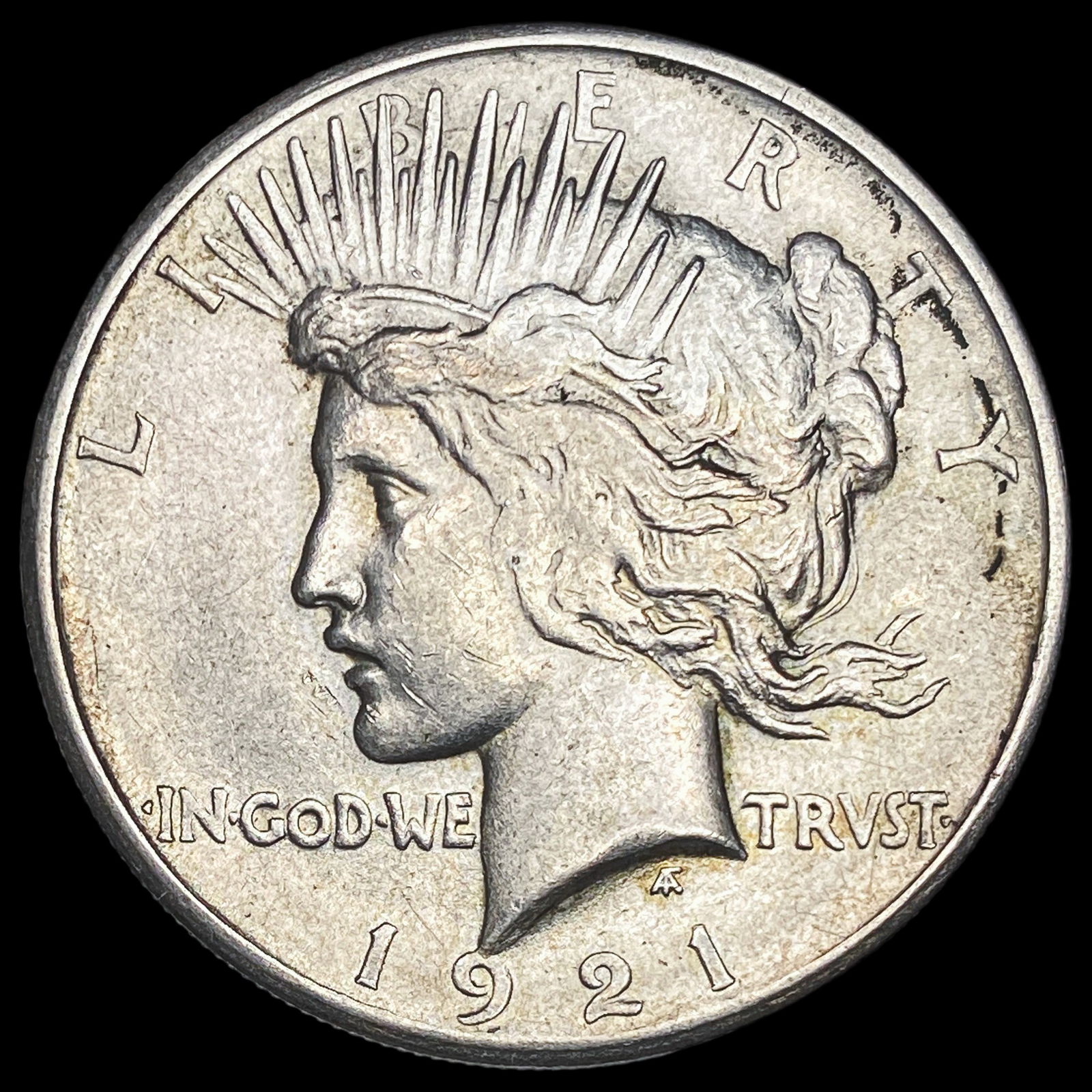 1921 Silver Peace Dollar CLOSELY UNCIRCULATED (1 of 2)