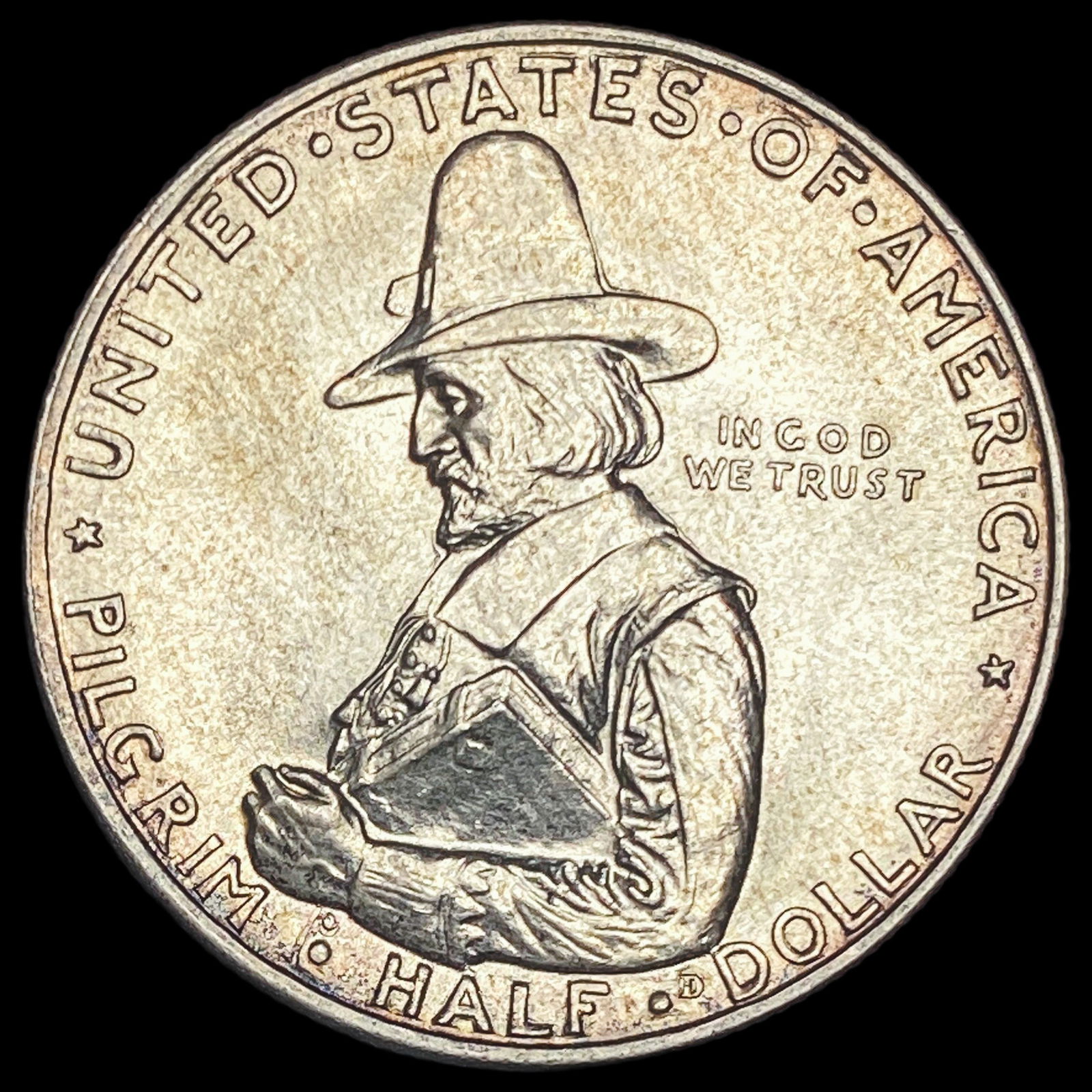 1920-D Silver Pilgrim Half Dollar UNCIRCULATED: 1920-D Silver Pilgrim Half Dollar UNCIRCULATED