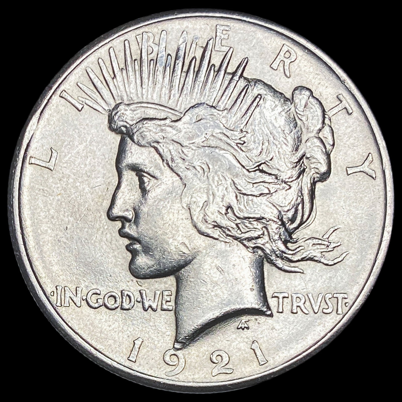 1921 Silver Peace Dollar CLOSELY UNCIRCULATED (1 of 2)
