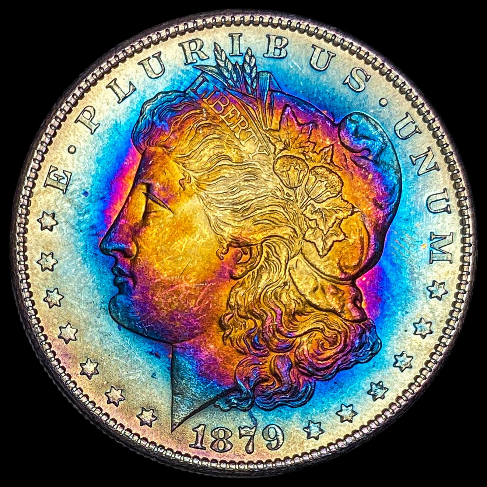 1879-S Toned Silver Morgan Dollar UNCIRCULATED (1 of 2)