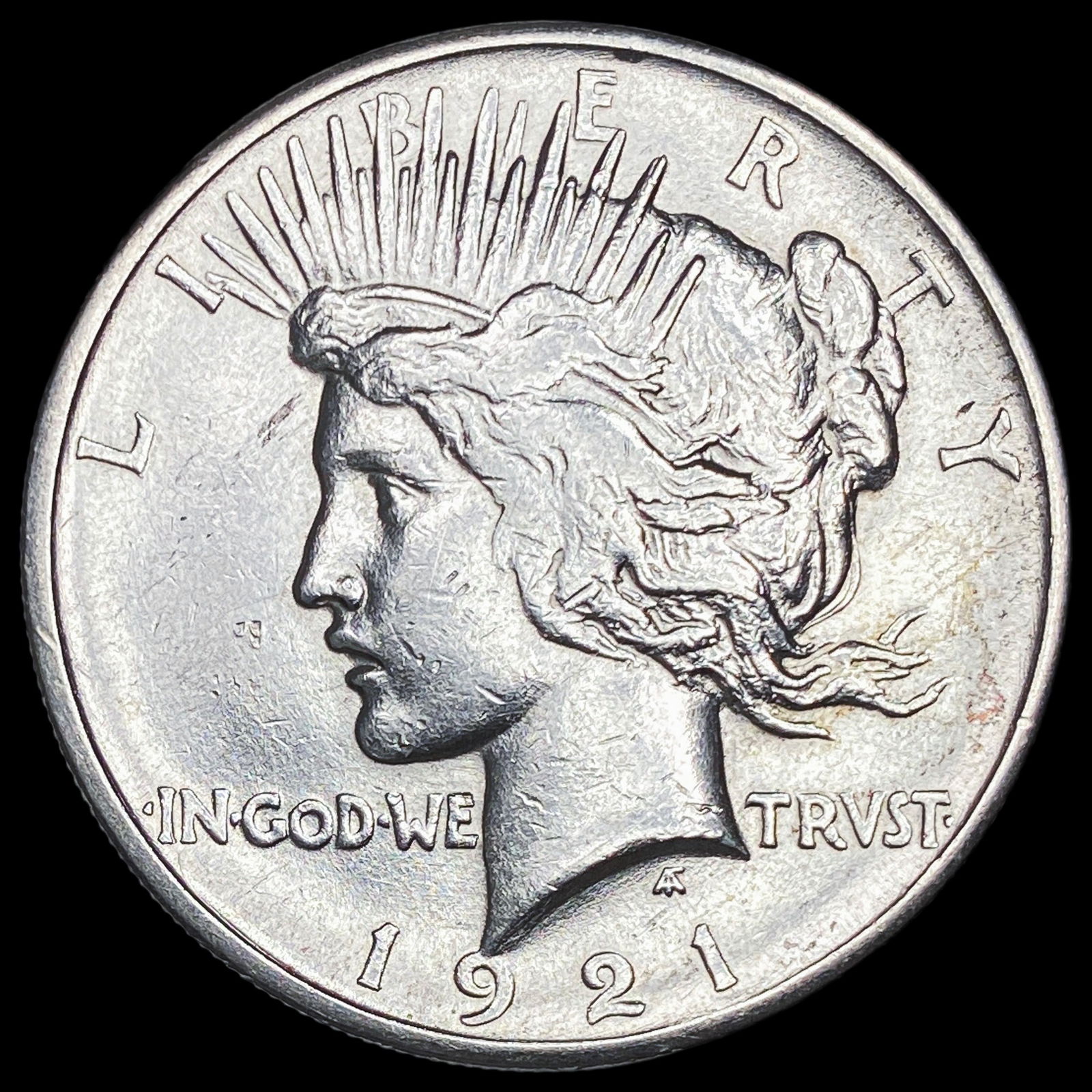 1921 Silver Peace Dollar CLOSELY UNCIRCULATED (1 of 2)