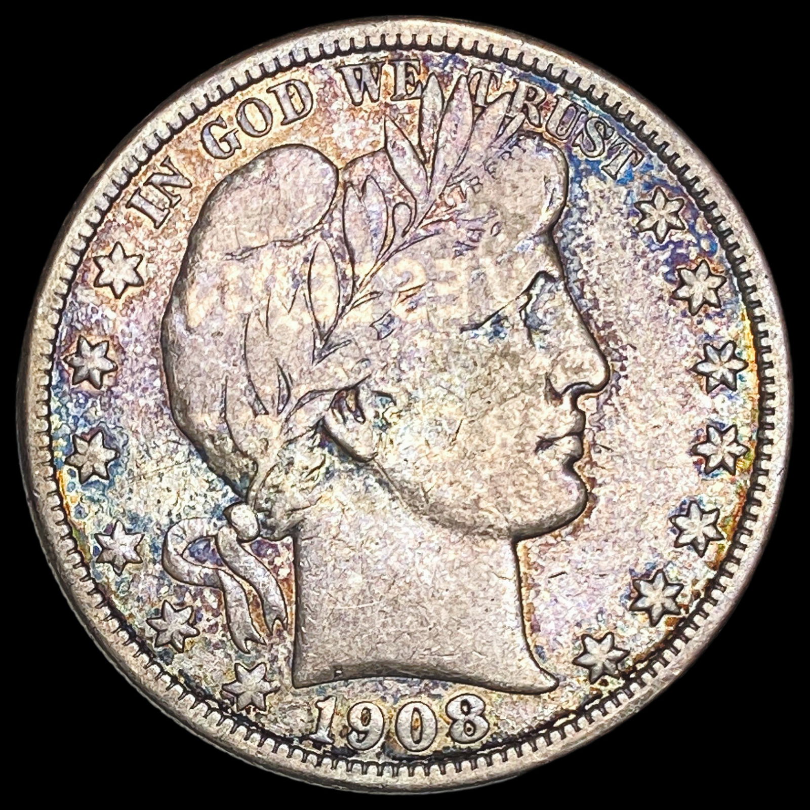 1908-D Silver Barber Half Dollar LIGHTLY CIRCULATED (1 of 2)
