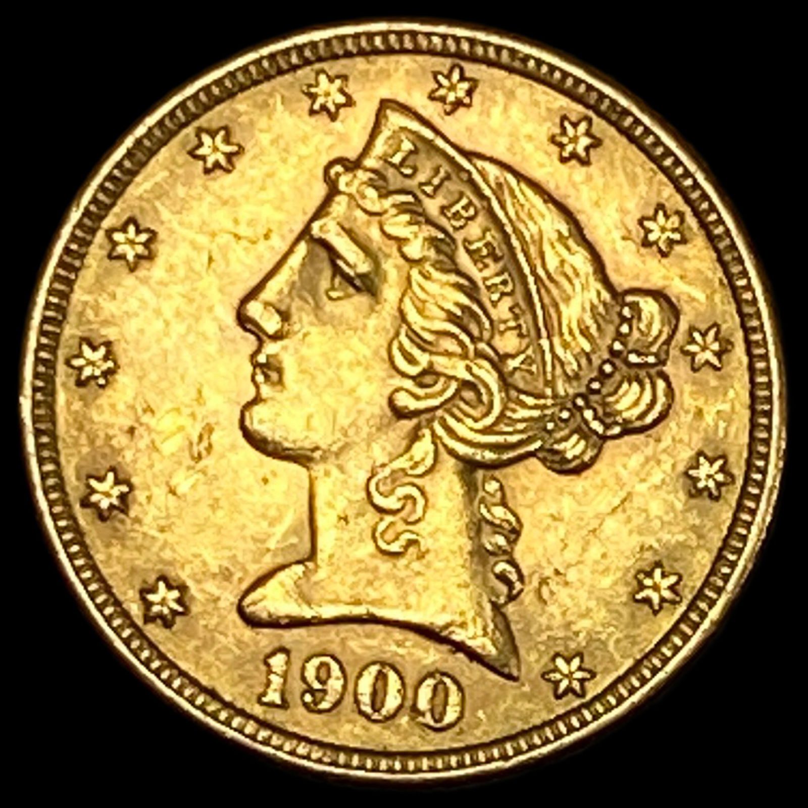 1900 Liberty Head Half Eagle $5 Gold UNCIRCULATED (1 of 2)