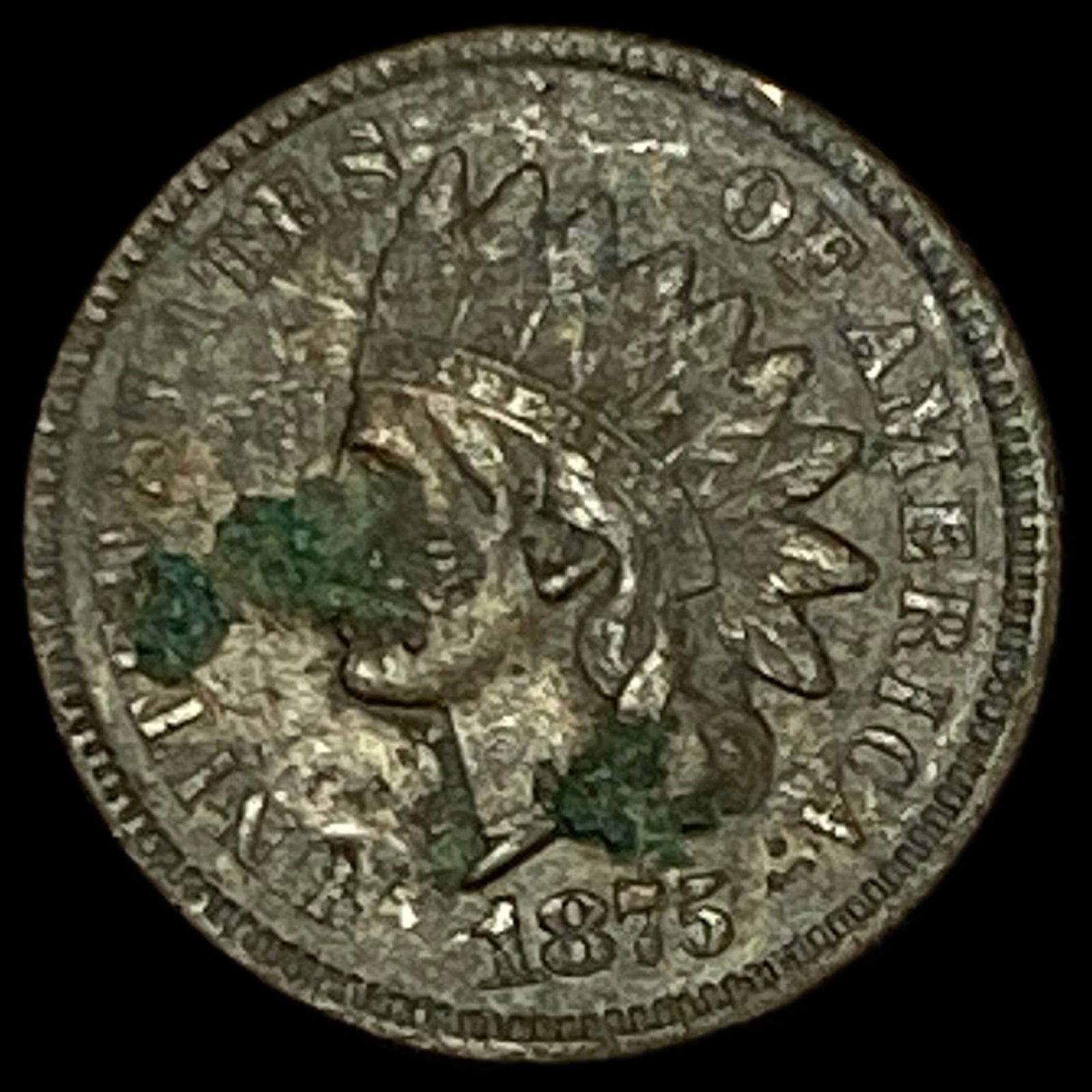 1875 Indian Head Cent HIGH GRADE (1 of 2)