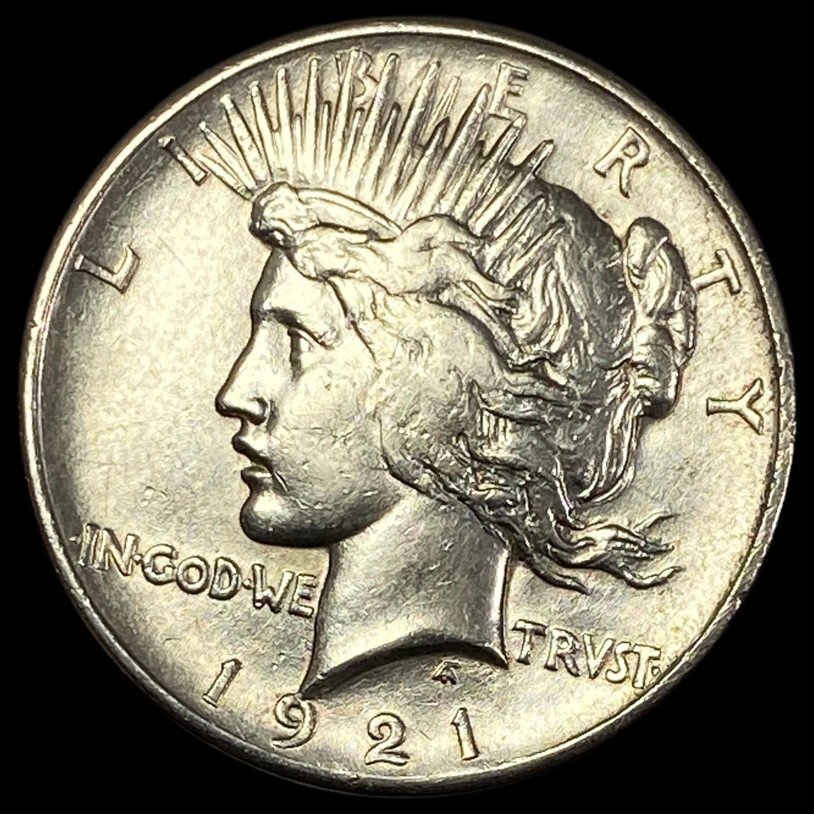 1921 Silver Peace Dollar CLOSELY UNCIRCULATED (1 of 2)