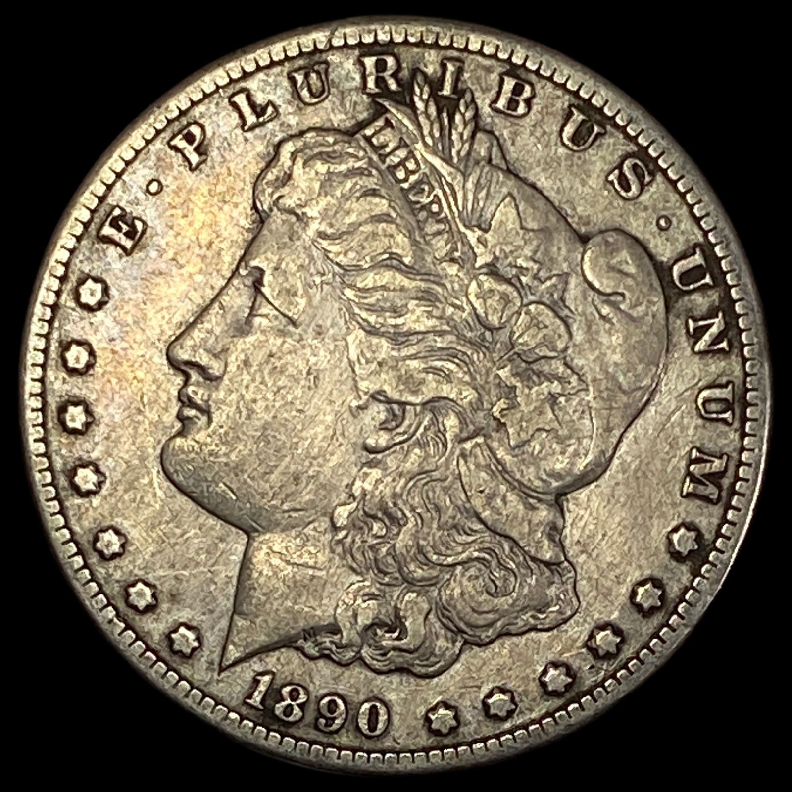 1890-CC Silver Morgan Dollar ABOUT UNCIRCULATED (1 of 2)