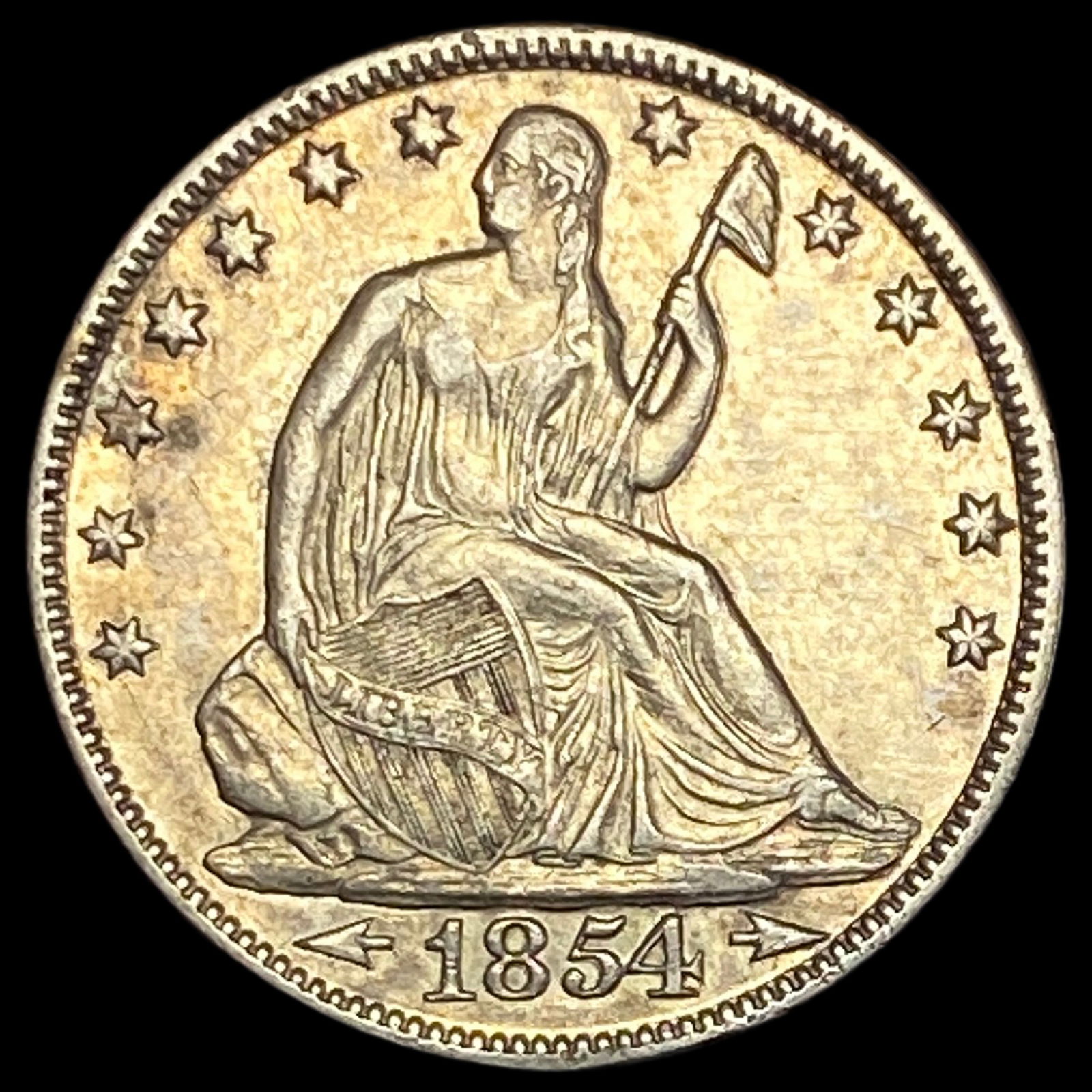 1854-O Arrows Seated Liberty Half Dollar HIGH GRADE (1 of 2)