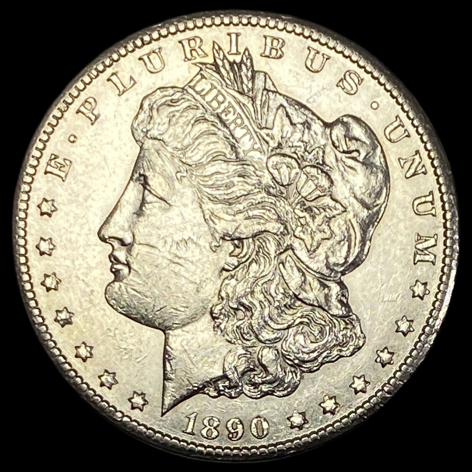 1890-CC Silver Morgan Dollar CLOSELY UNCIRCULATED (1 of 2)