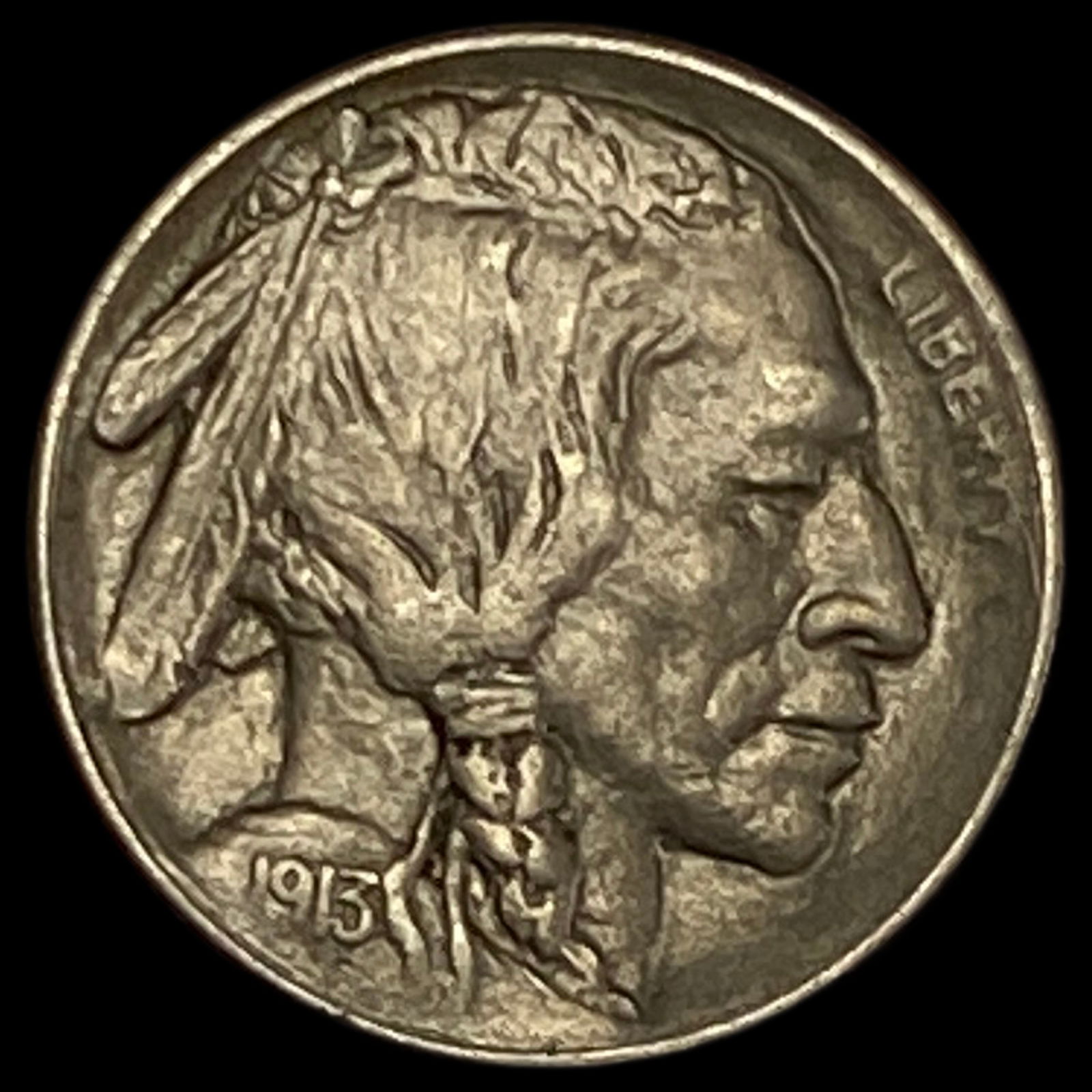 1913-S Buffalo Nickel Type 1 CLOSELY UNCIRCULATED (1 of 2)