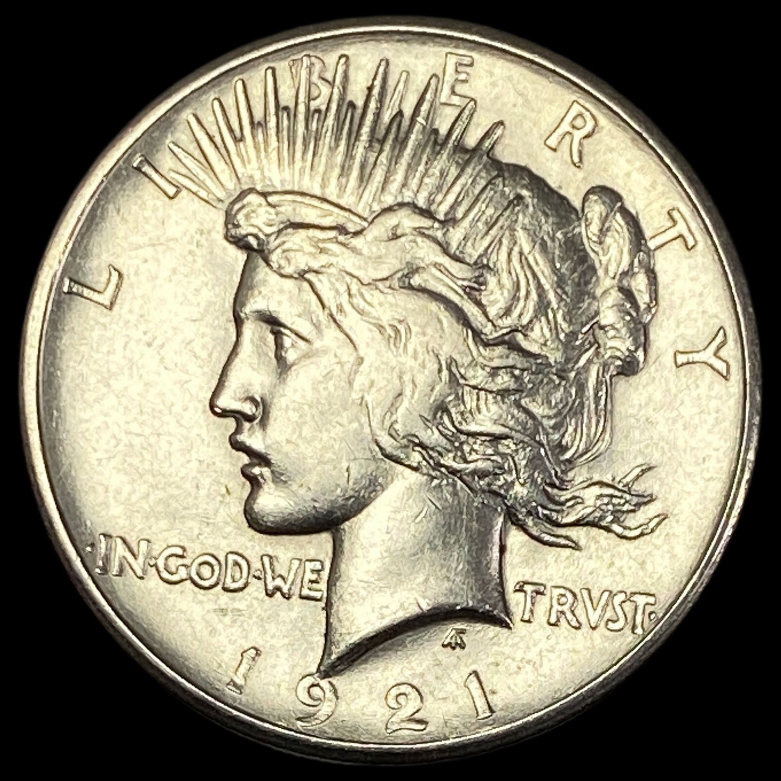 1921 Silver Peace Dollar CLOSELY UNCIRCULATED (1 of 2)