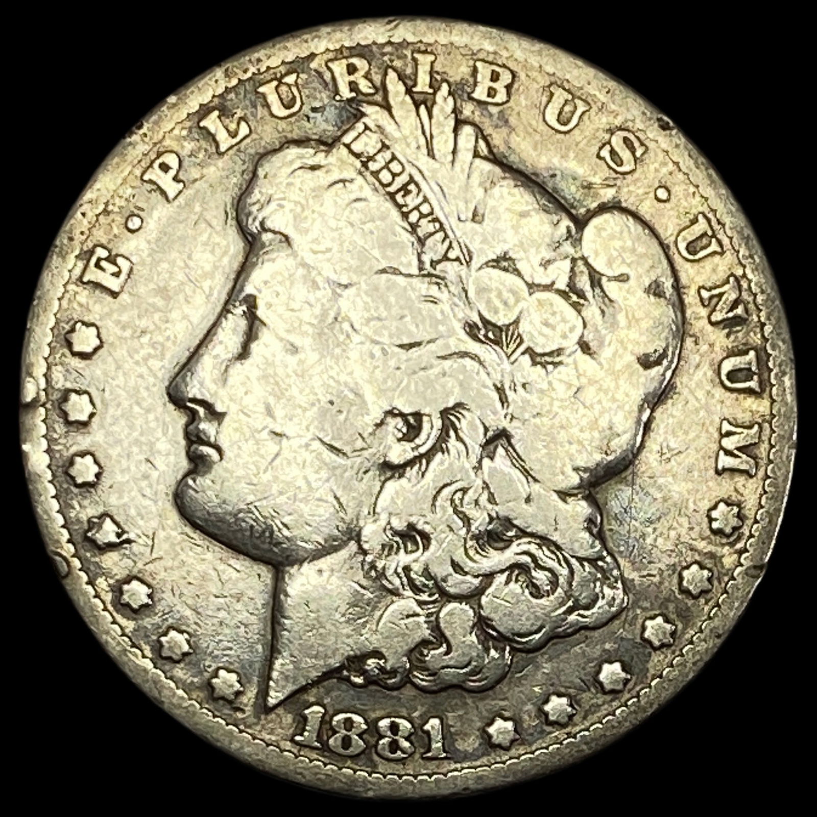 1881-CC Silver Morgan Dollar NICELY CIRCULATED (1 of 2)