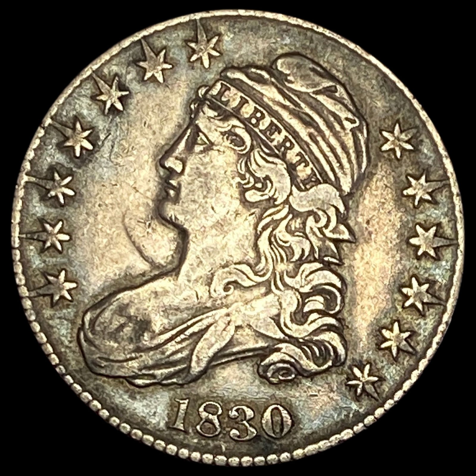 1830 Capped Bust Half Dollar NEARLY UNCIRCULATED (1 of 2)