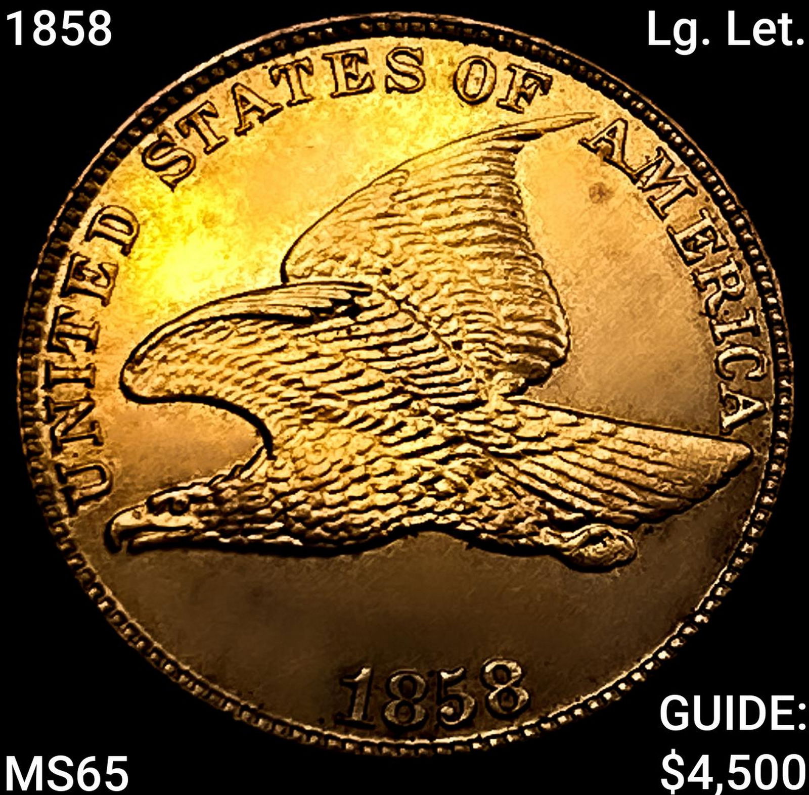 1858 Lg. Let. Flying Eagle Cent (1 of 2)
