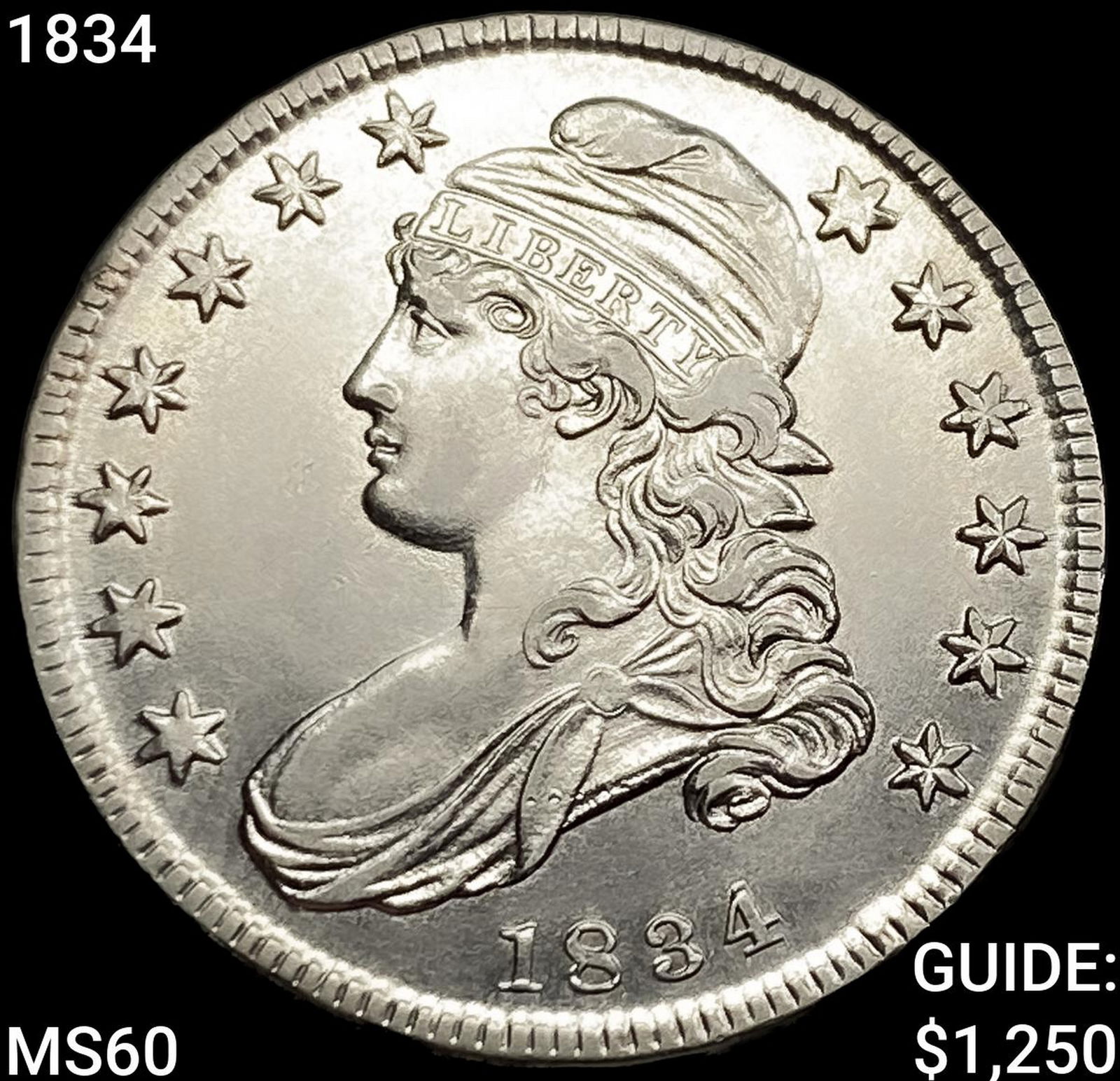 1834 Capped Bust Half Dollar (1 of 2)