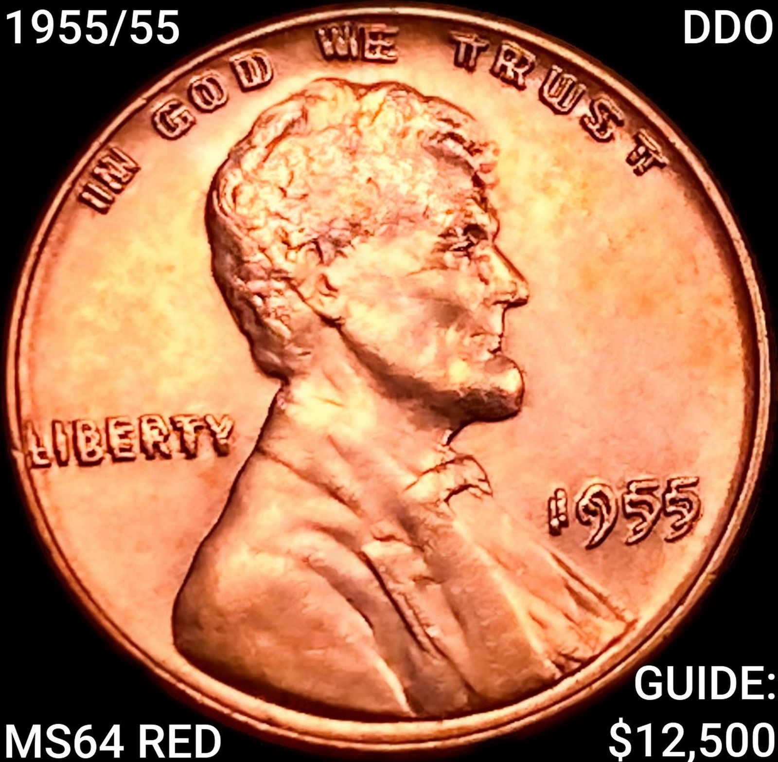 1955/55 DDO Wheat Cent CHOICE BU RD (1 of 2)
