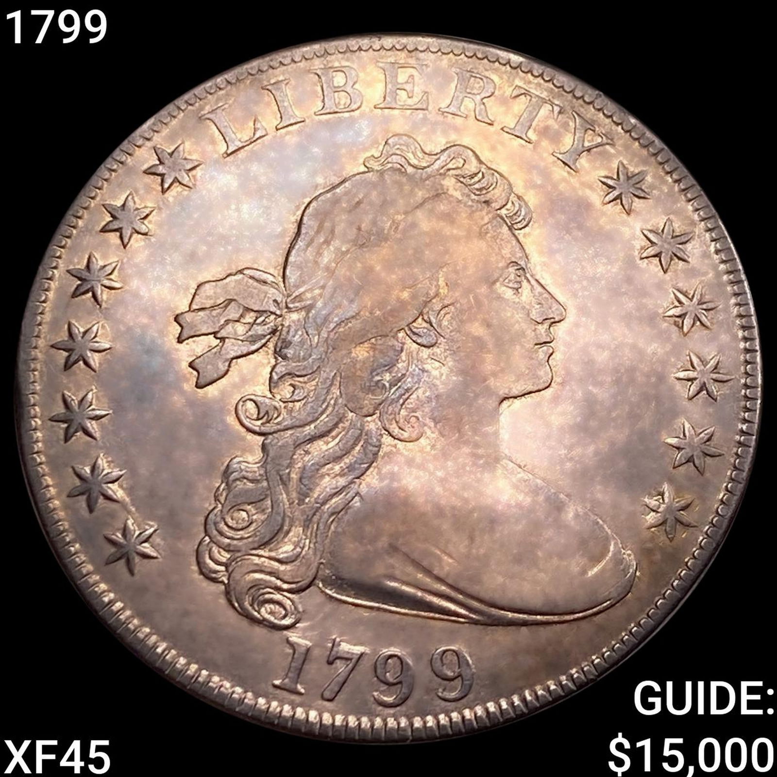 1799 Draped Bust Dollar NEARLY UNCIRCULATED (1 of 2)