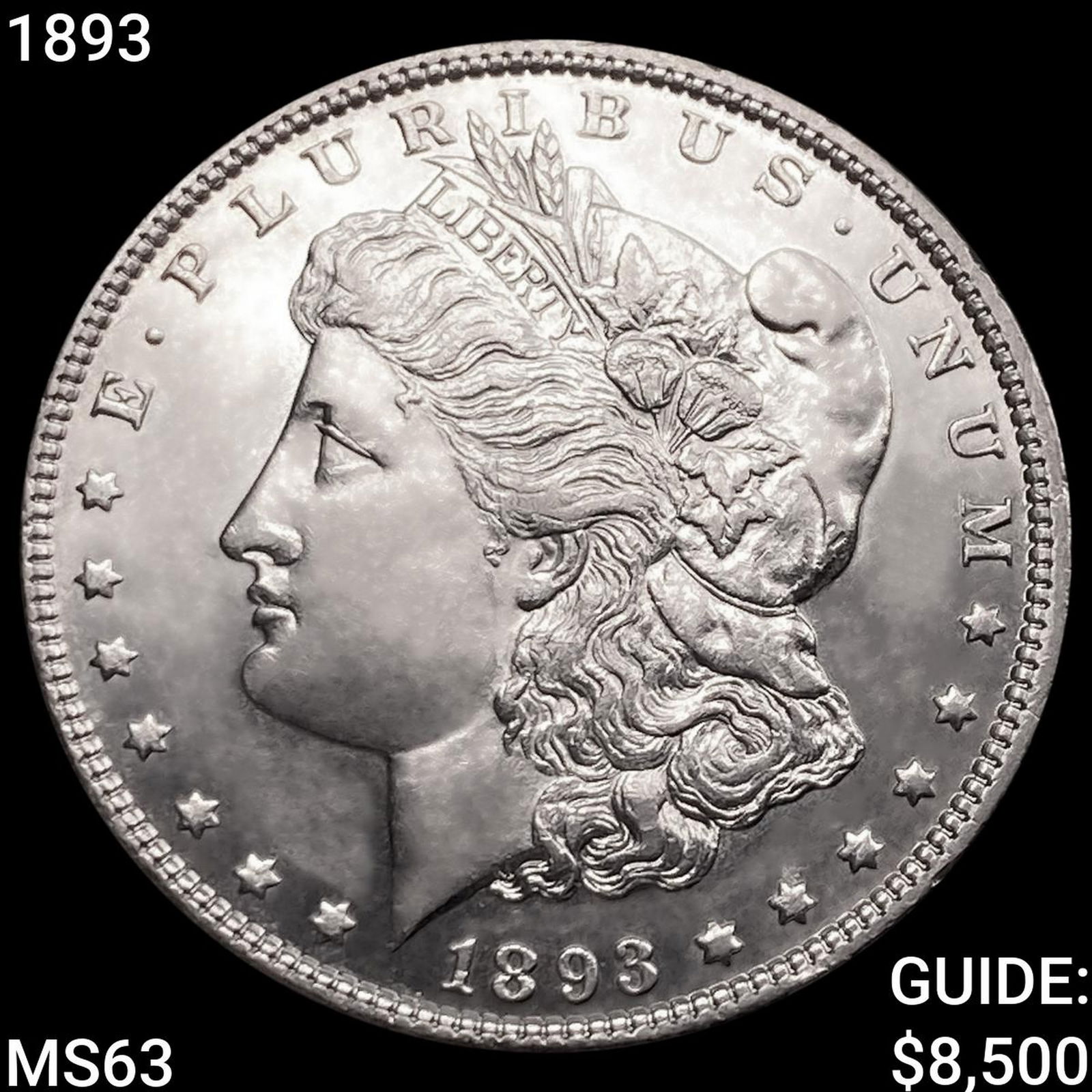 1893 Morgan Silver Dollar CHOICE BU (1 of 2)