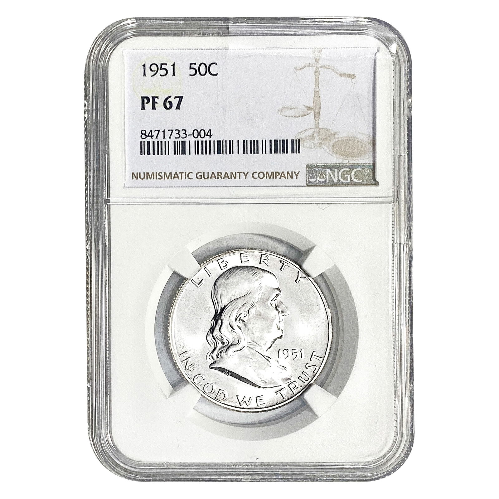 1951 Franklin Half Dollar NGC PF67 (1 of 2)