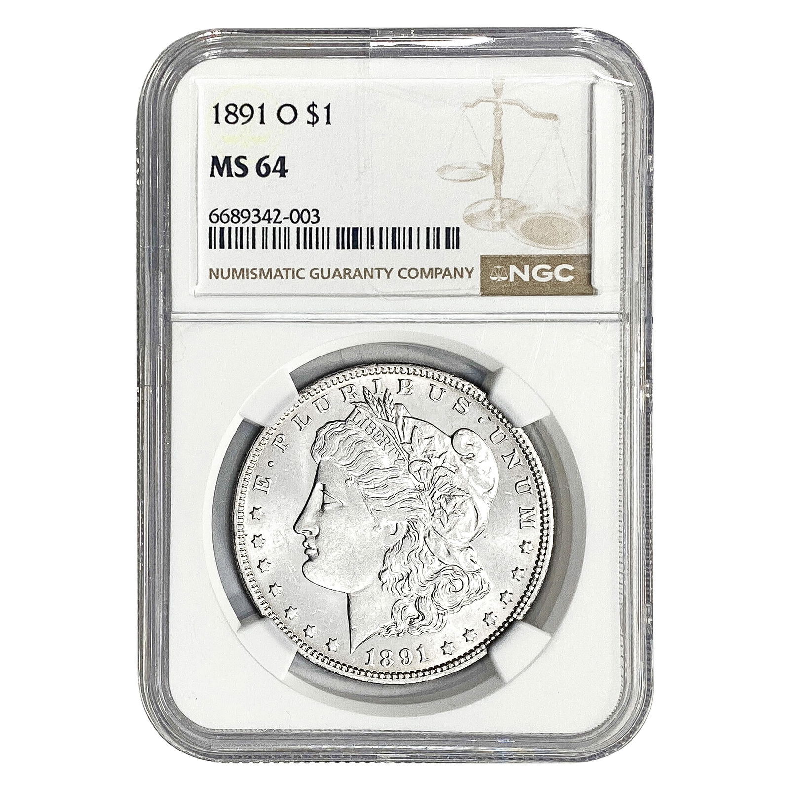 1891-O Morgan Silver Dollar NGC MS64 (1 of 2)