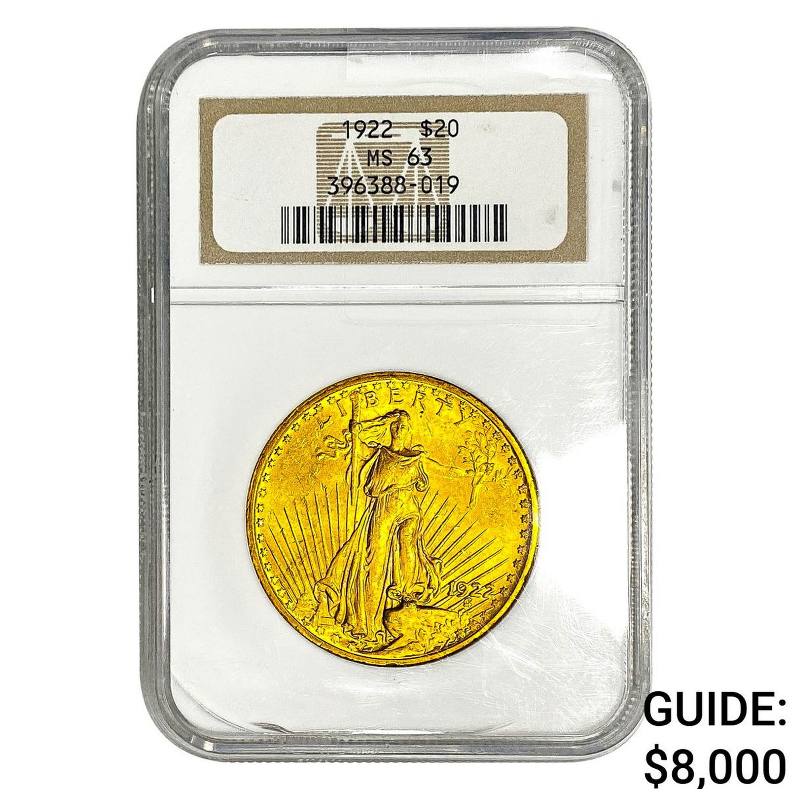 1922 $20 Gold Double Eagle NGC MS63 (1 of 2)