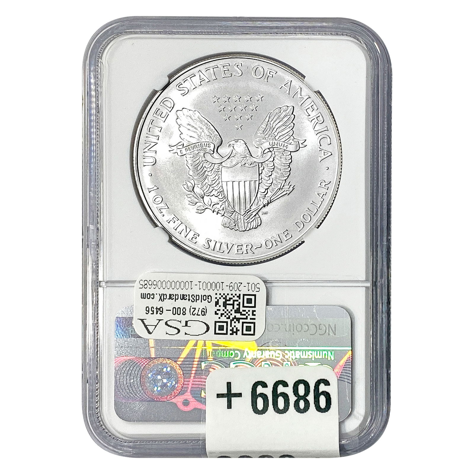 2001 Silver Eagle NGC MS70 - 2