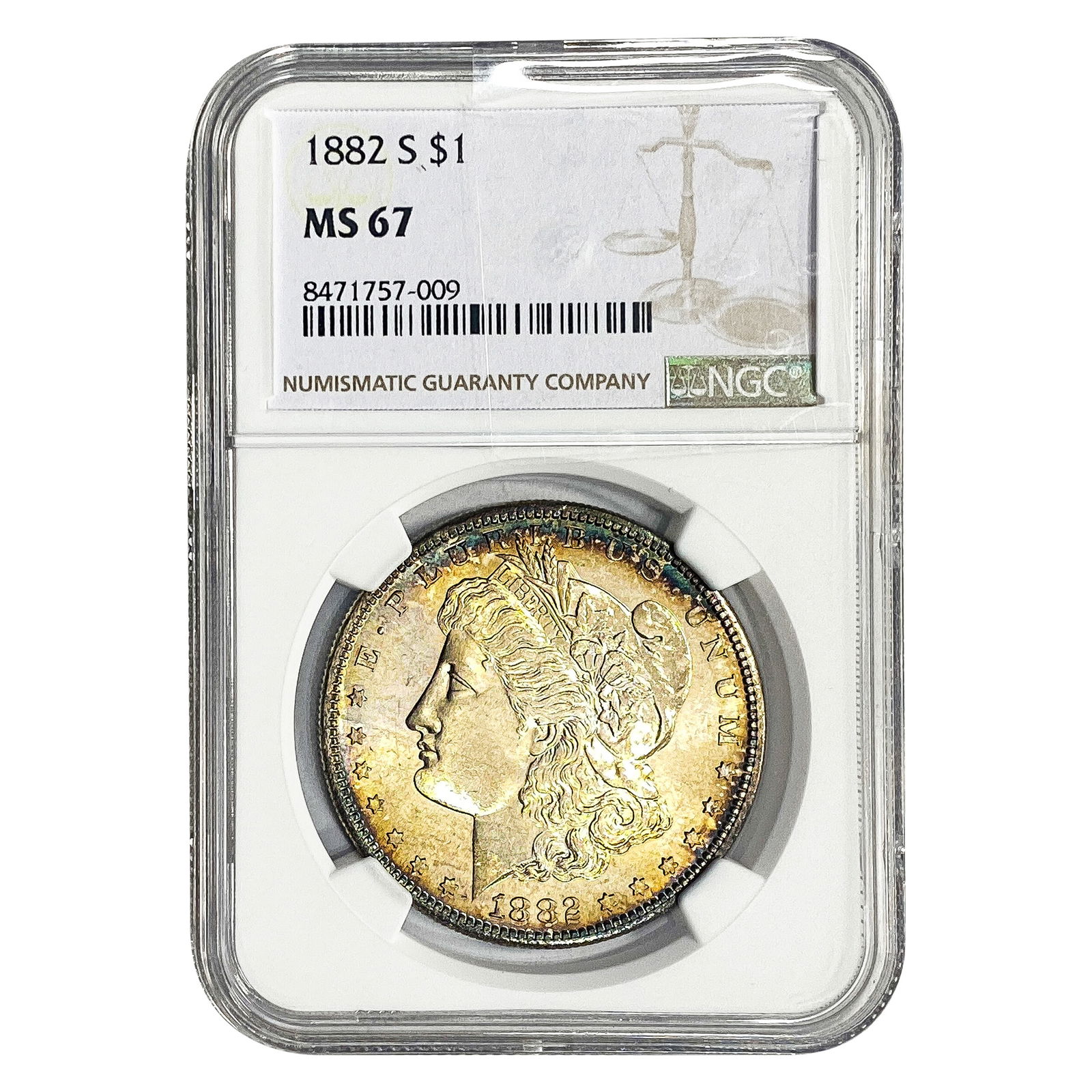 1882-S Morgan Silver Dollar NGC MS67 (1 of 2)