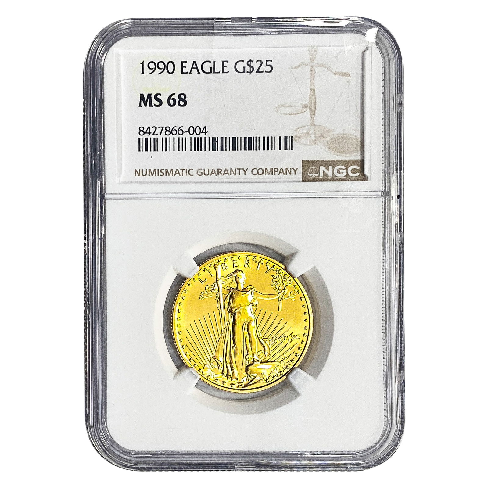 1990 $25 American Gold Eagle 1/2OZ Gold NGC MS68 (1 of 2)