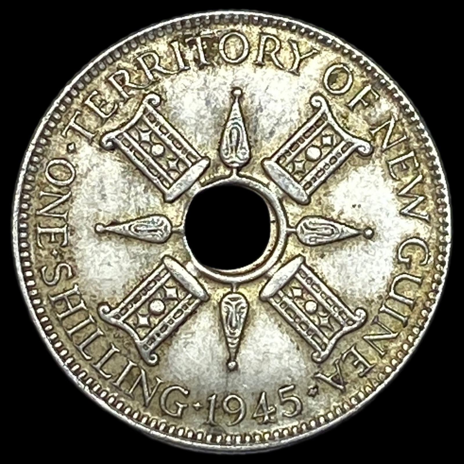 New Guinea Silver 1 Shilling UNCIRCULATED: New Guinea Silver 1 Shilling UNCIRCULATED