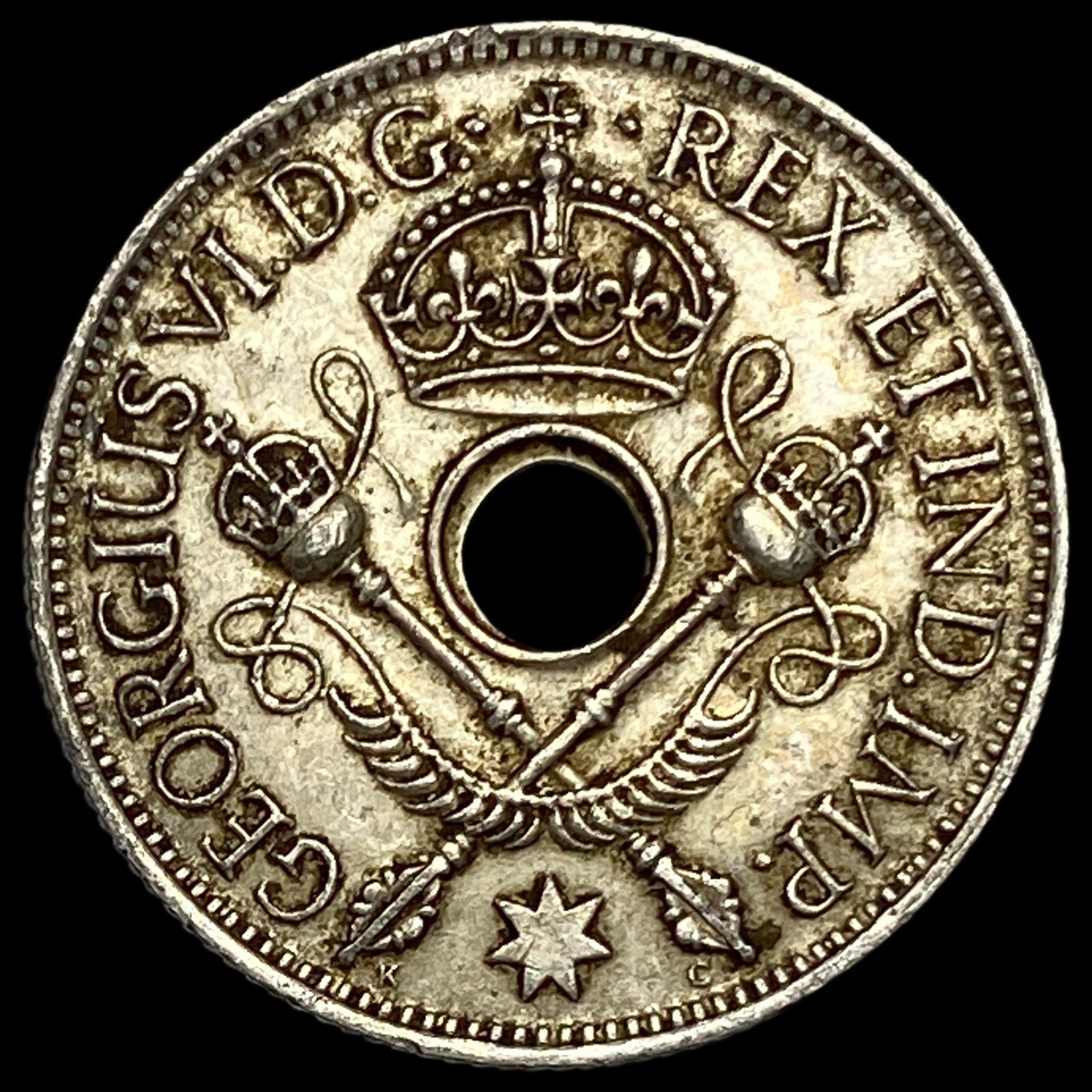 1945 New Guinea Silver 1 Shilling UNCIRCULATED: 1945 New Guinea Silver 1 Shilling UNCIRCULATED