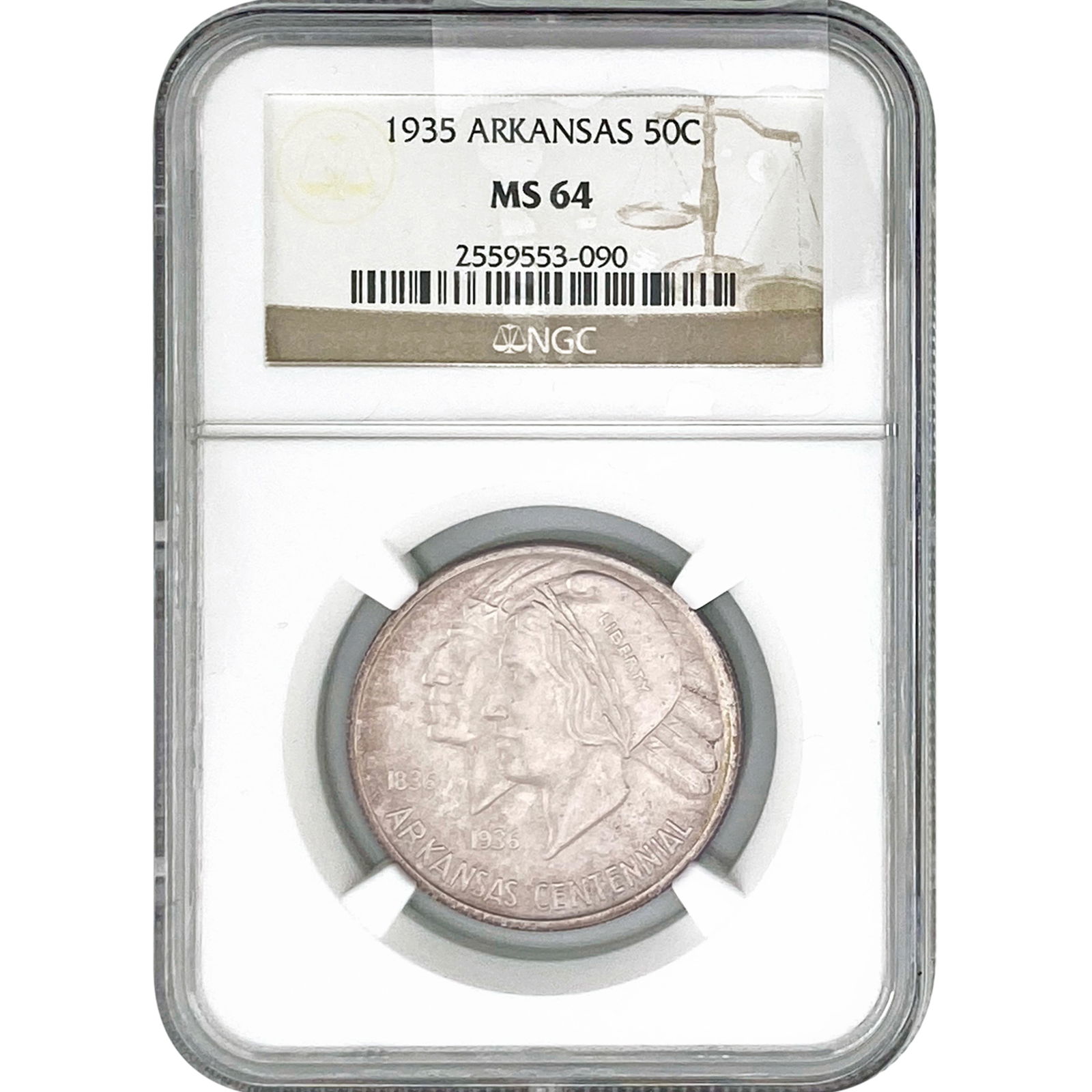 1935 Arkansas Half Dollar NGC MS64 (1 of 2)