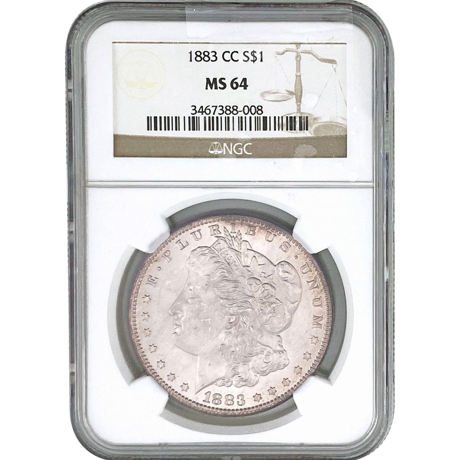 1883-CC Morgan Silver Dollar NGC MS64 (1 of 2)