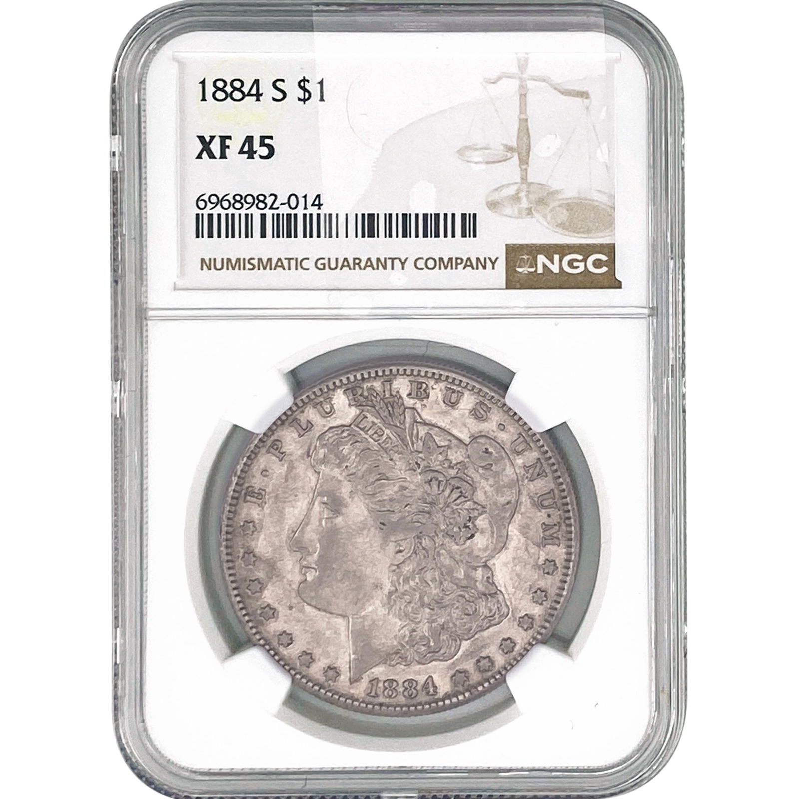 1884-S Morgan Silver Dollar NGC XF45 (1 of 2)