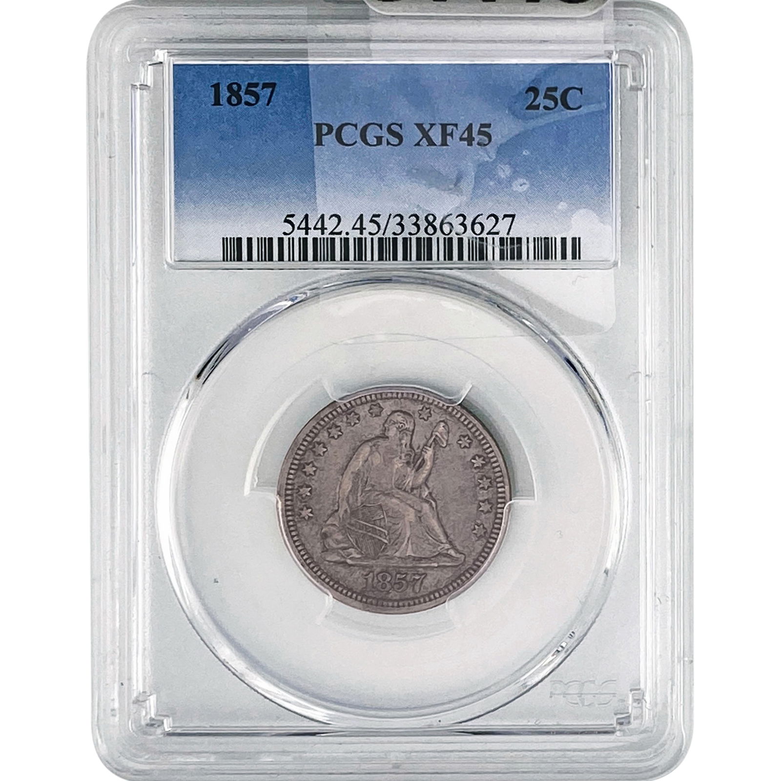 1857 Seated Liberty Quarter PCGS XF45 (1 of 2)