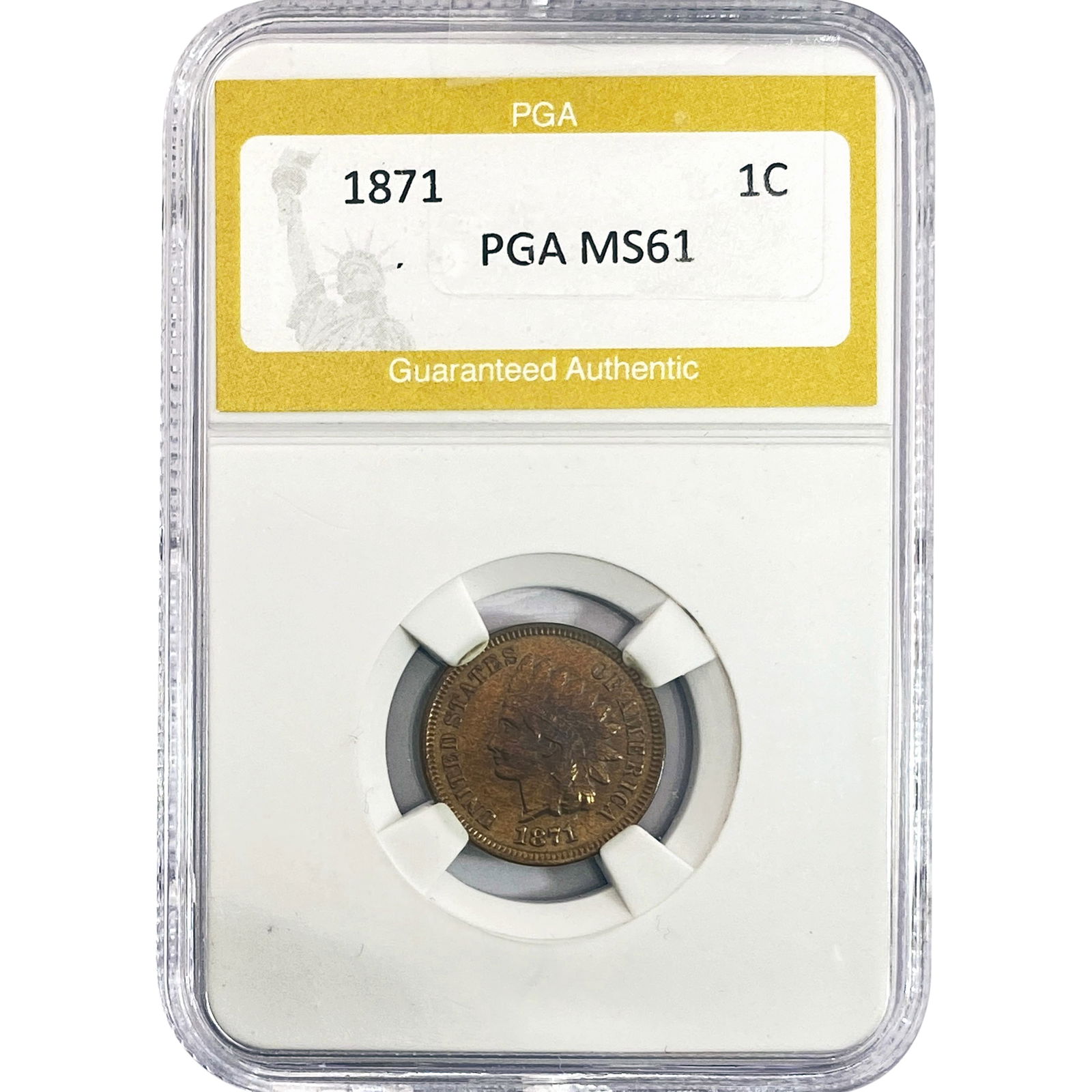 1871 Indian Head Cent PGA MS61: 1871 Indian Head Cent PGA MS61