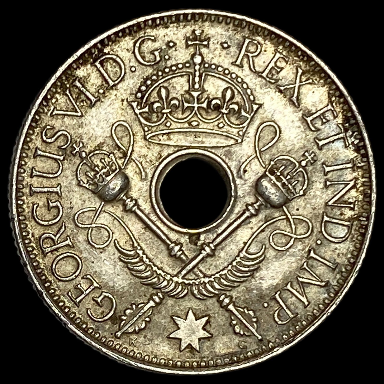 1945 New Guinea Silver 1 Shilling UNCIRCULATED (1 of 2)