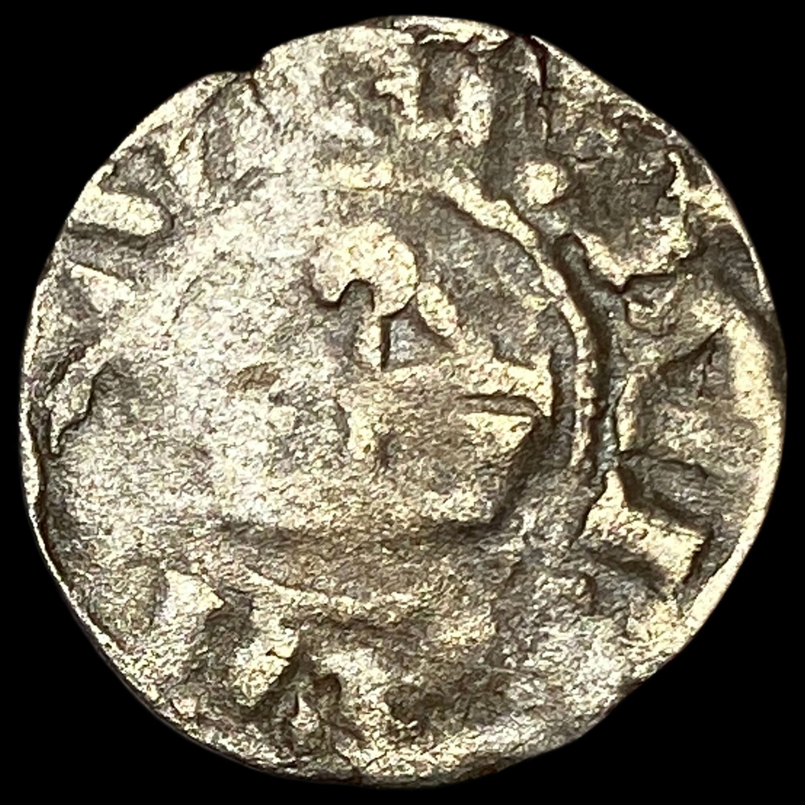 France, Anjou 1100's Silver Denier NEARLY UNCIRCULATED (1 of 2)