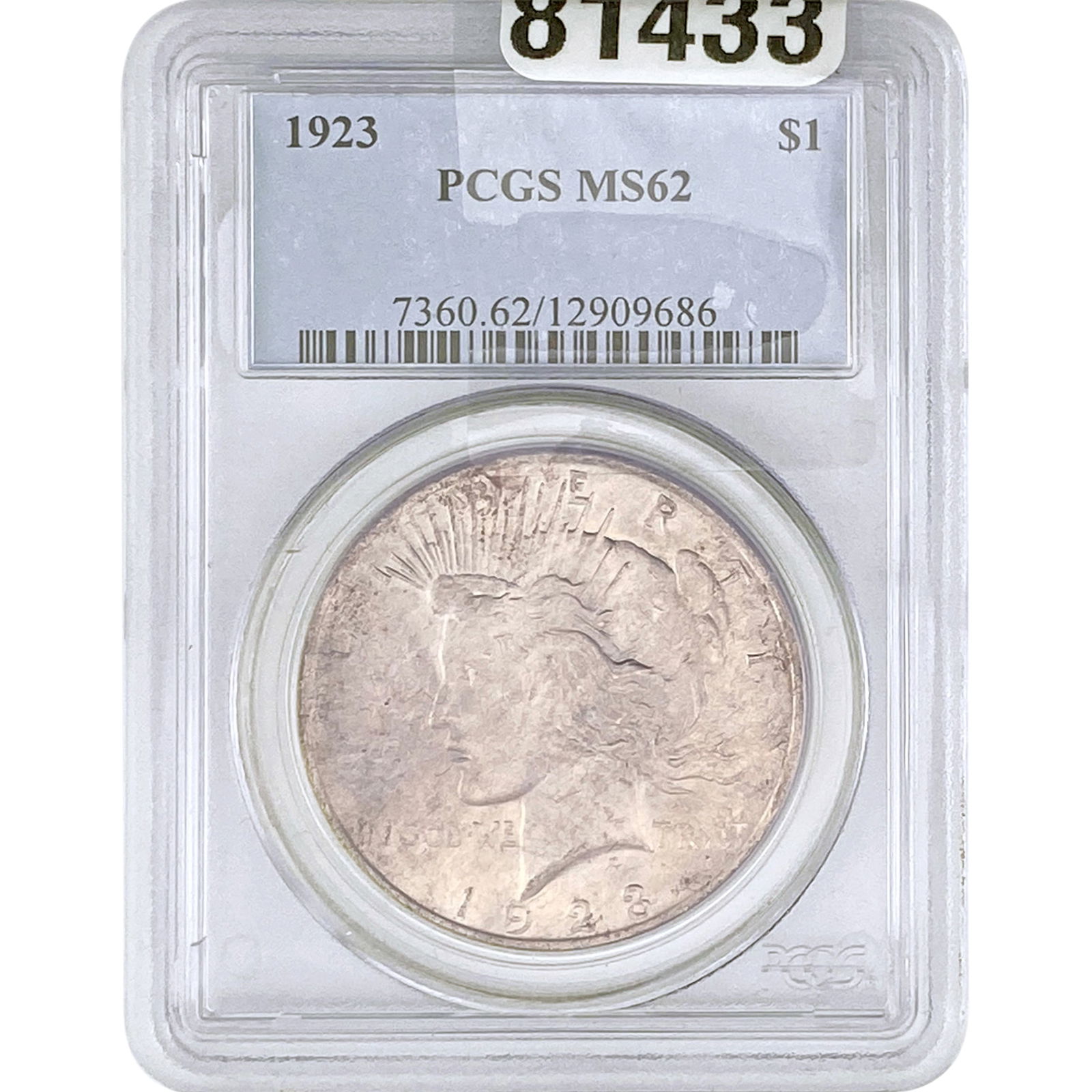 1923 Silver Peace Dollar PCGS MS62 (1 of 2)