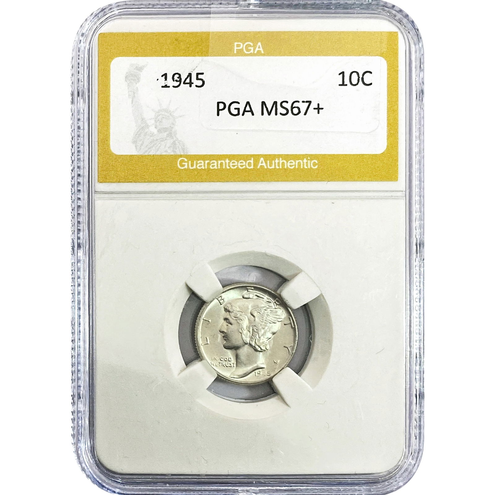 1945 Mercury Silver Dime PGA MS67+: 1945 Mercury Silver Dime PGA MS67+