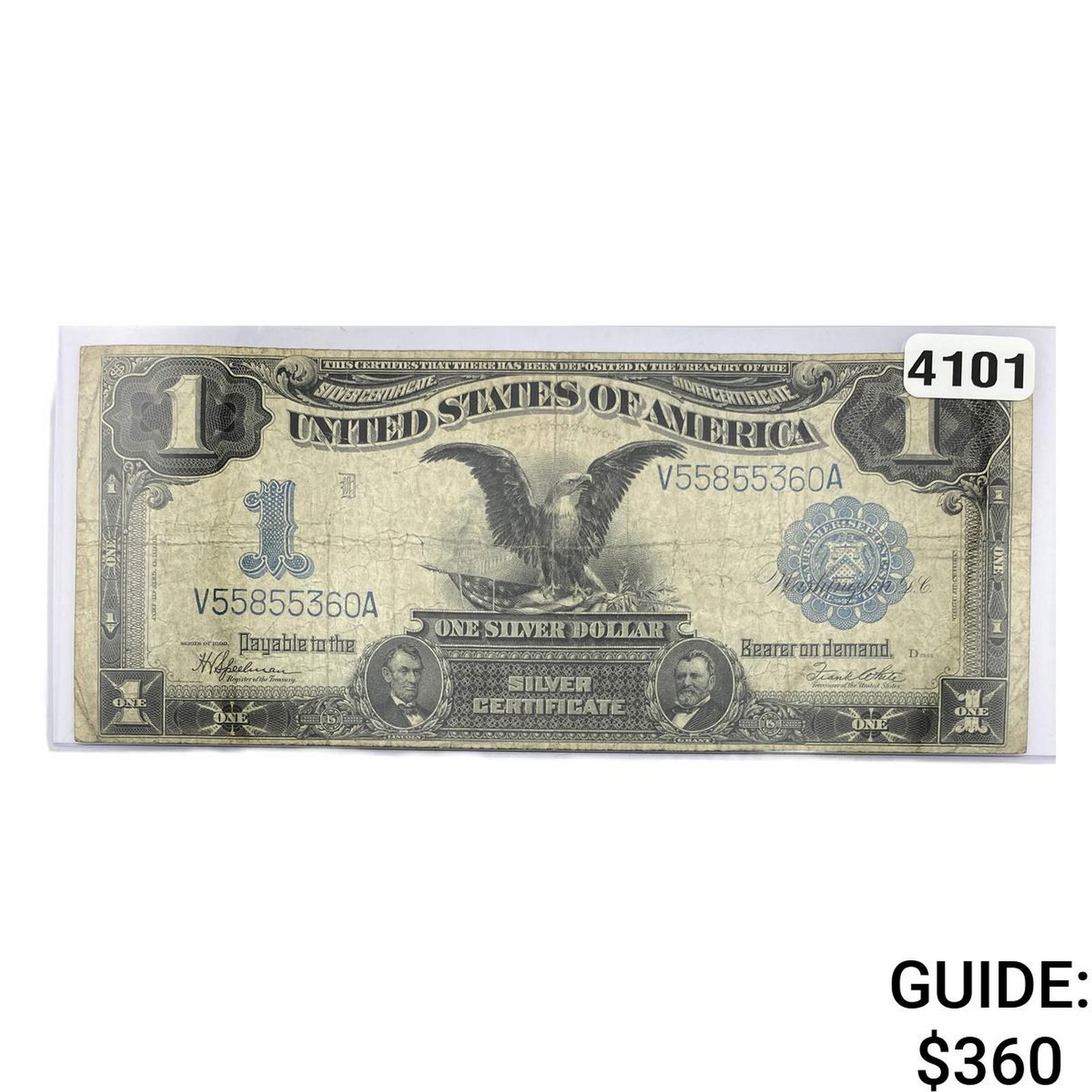 1899 $1 U.S. Silver Certificate Black Eagle 6: 1899 $1 U.S. Silver Certificate Black Eagle 6