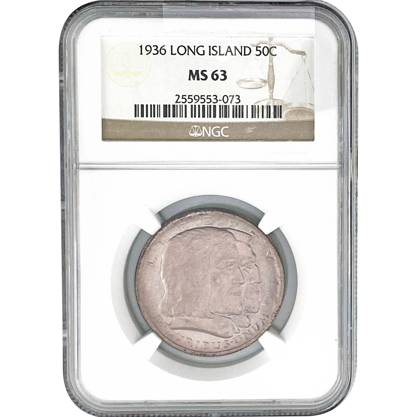 1936 Long Island Half Dollar NGC MS63 (1 of 2)