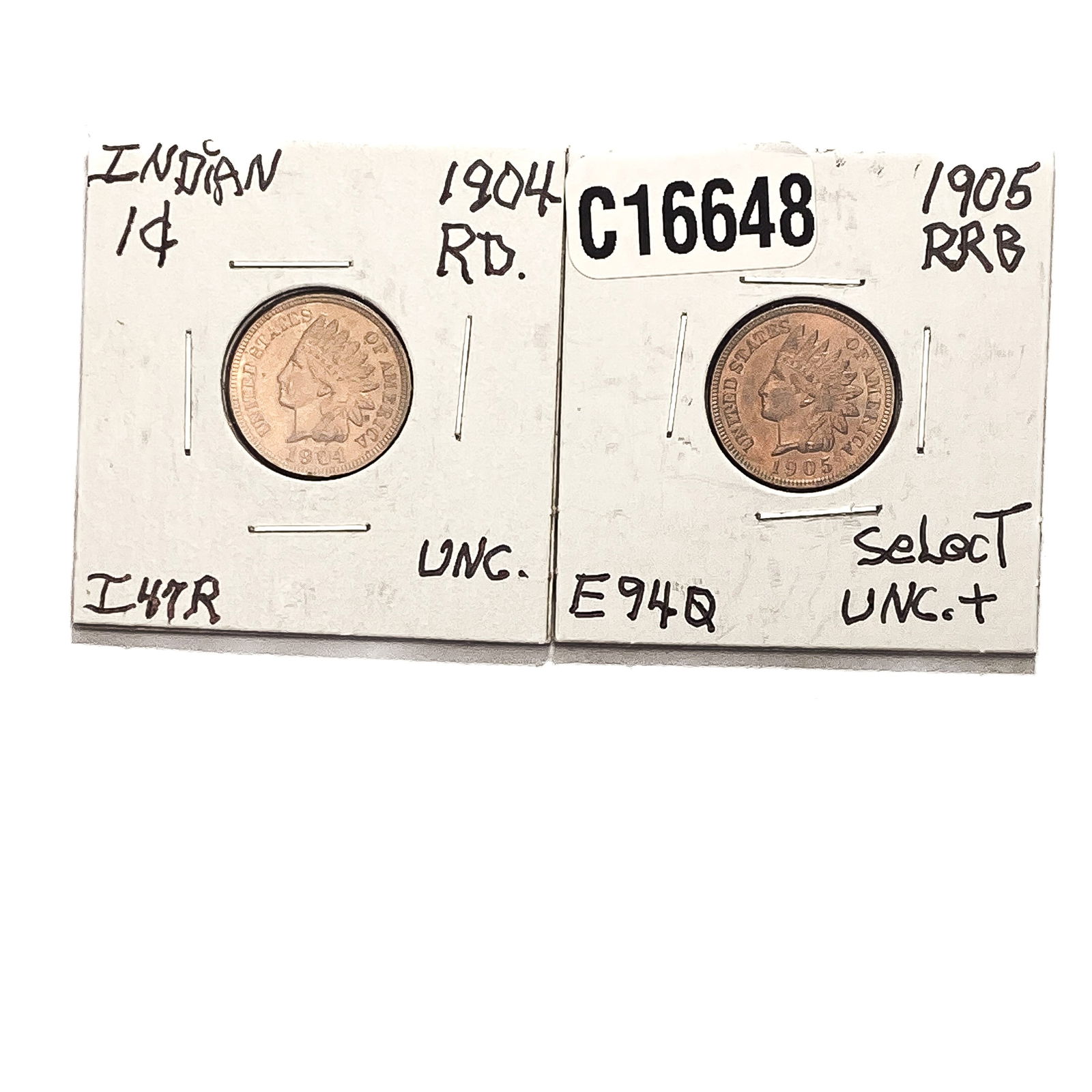 [2] 1905-1904 Indian Head Cent (1 of 2)