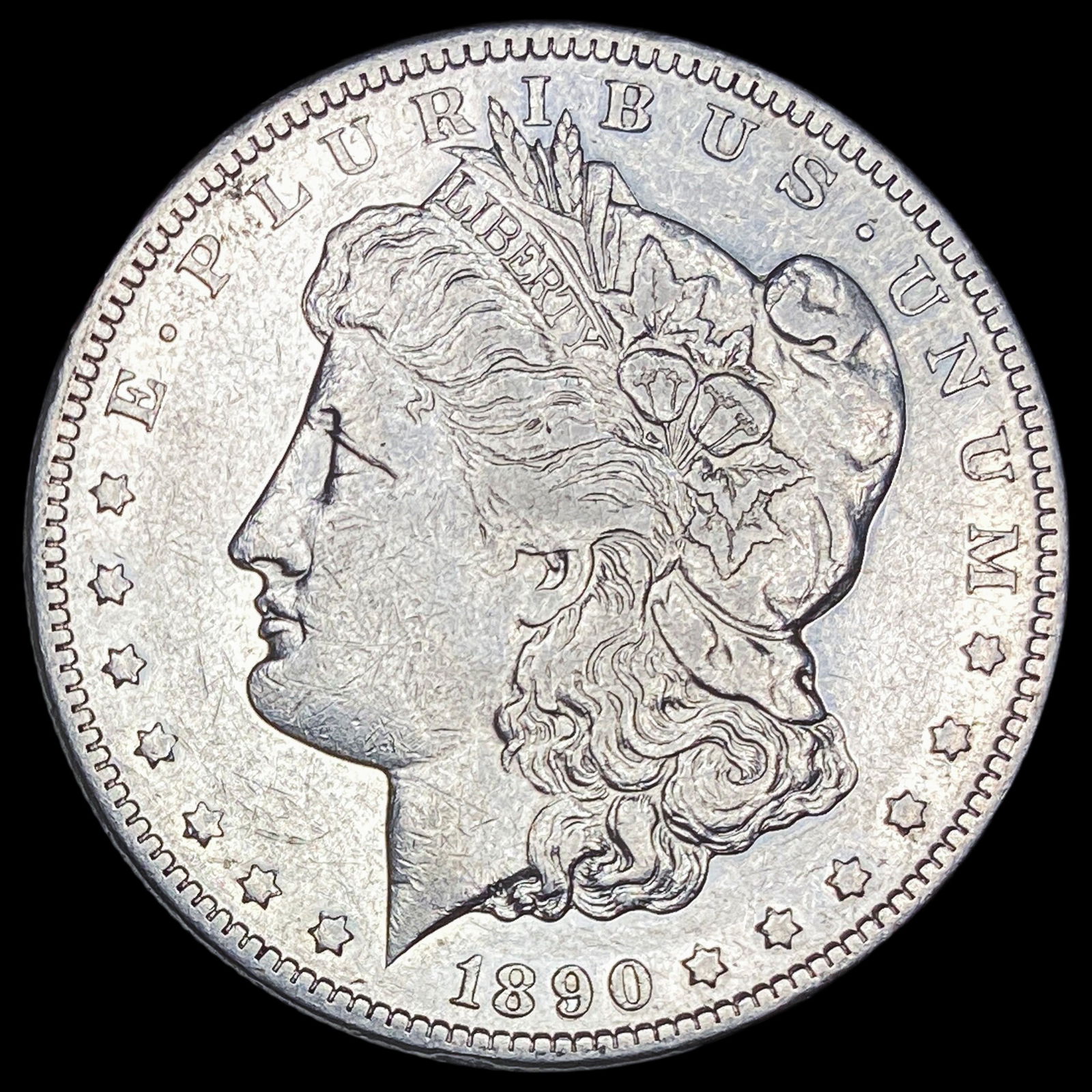 1890-CC Silver Morgan Dollar NEARLY UNCIRCULATED (1 of 2)