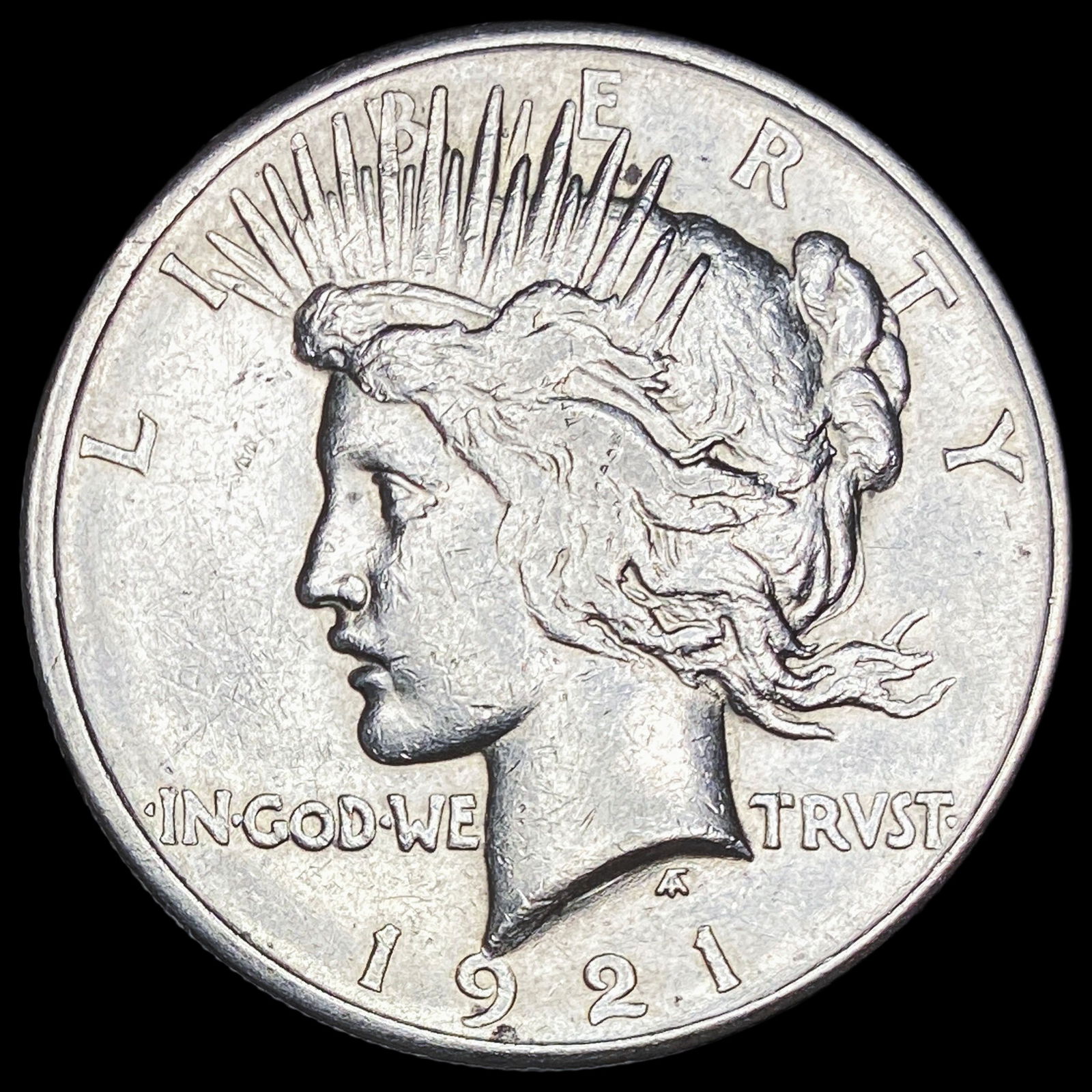 1921 Silver Peace Dollar CLOSELY UNCIRCULATED (1 of 2)
