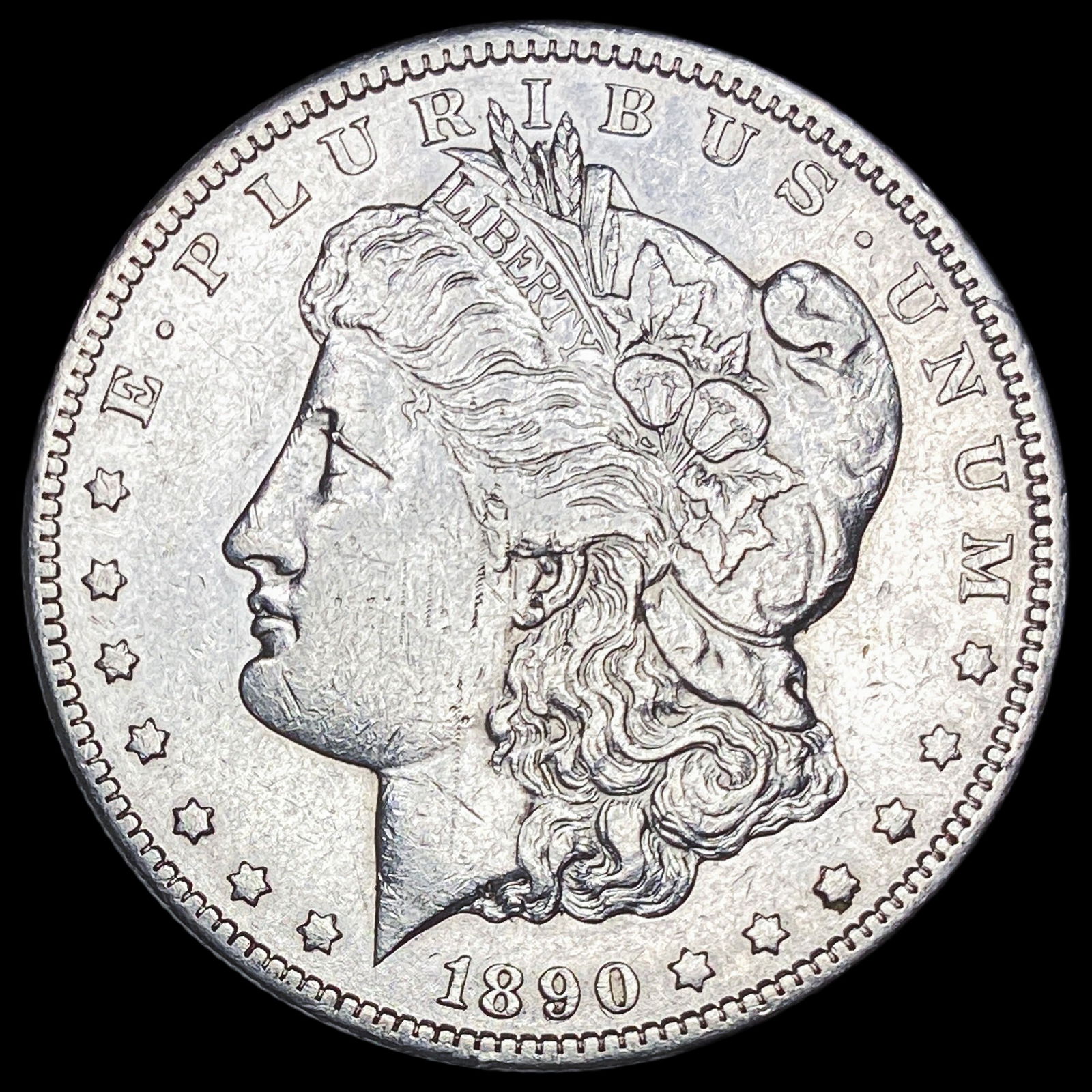 1890-CC Silver Morgan Dollar CLOSELY UNCIRCULATED (1 of 2)