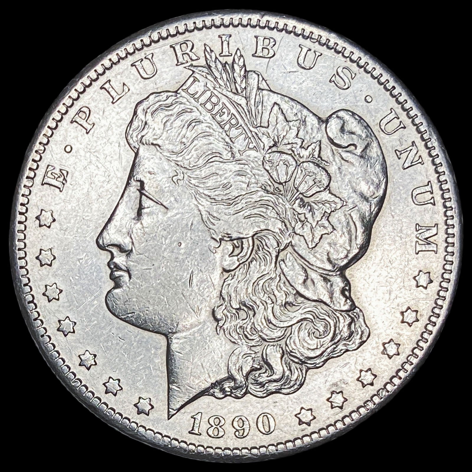 1890-CC Silver Morgan Dollar CLOSELY UNCIRCULATED (1 of 2)