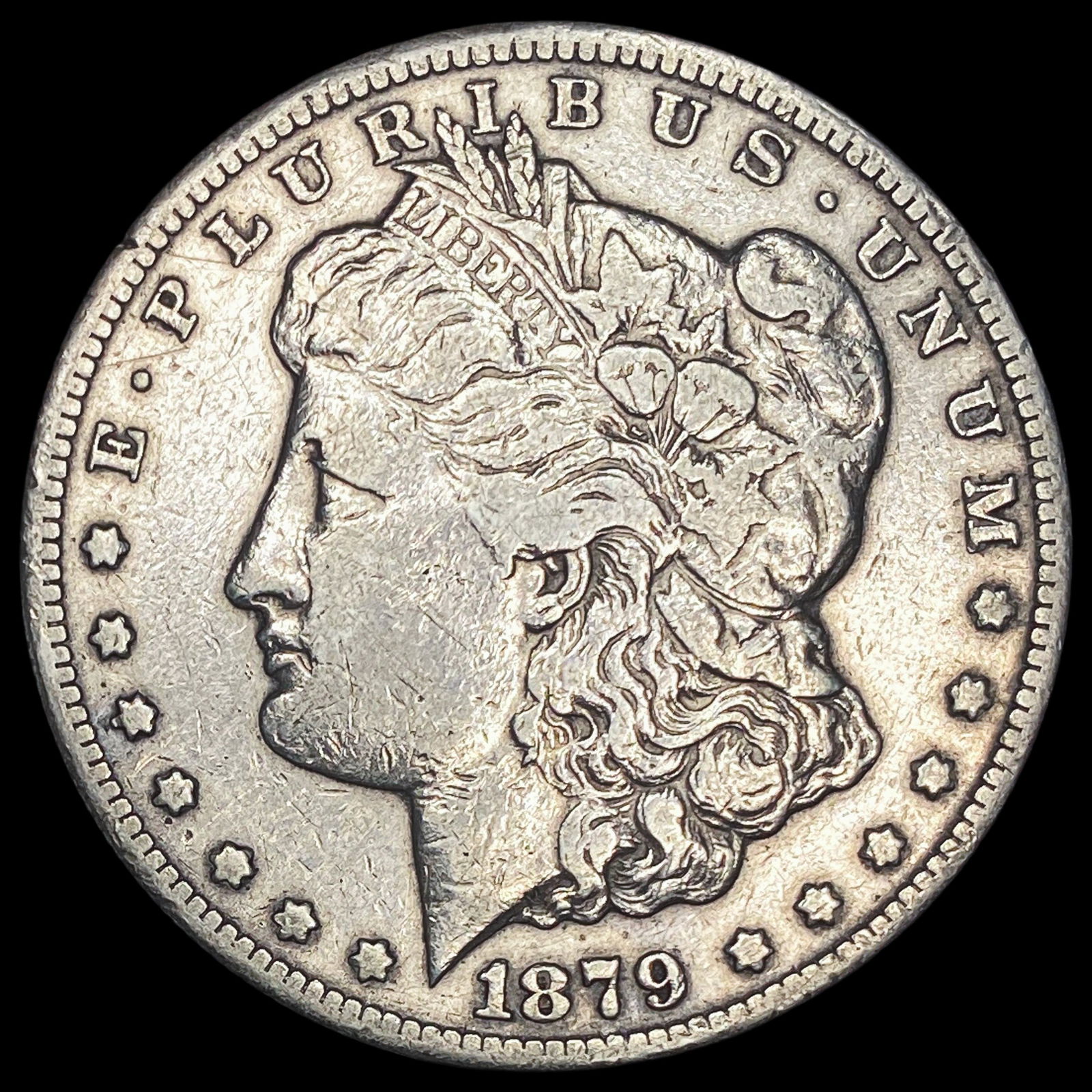1879-CC Silver Morgan Dollar ABOUT UNCIRCULATED (1 of 2)