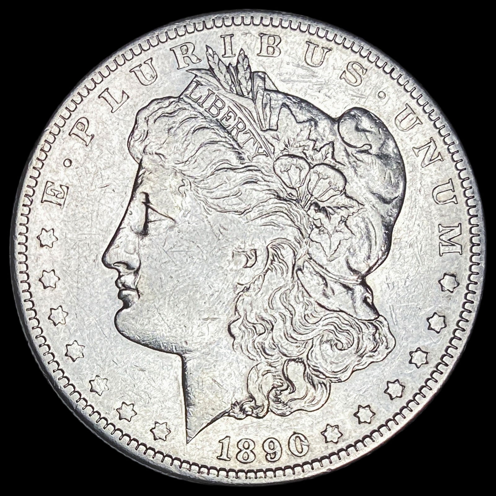 1890-CC Silver Morgan Dollar NEARLY UNCIRCULATED (1 of 2)