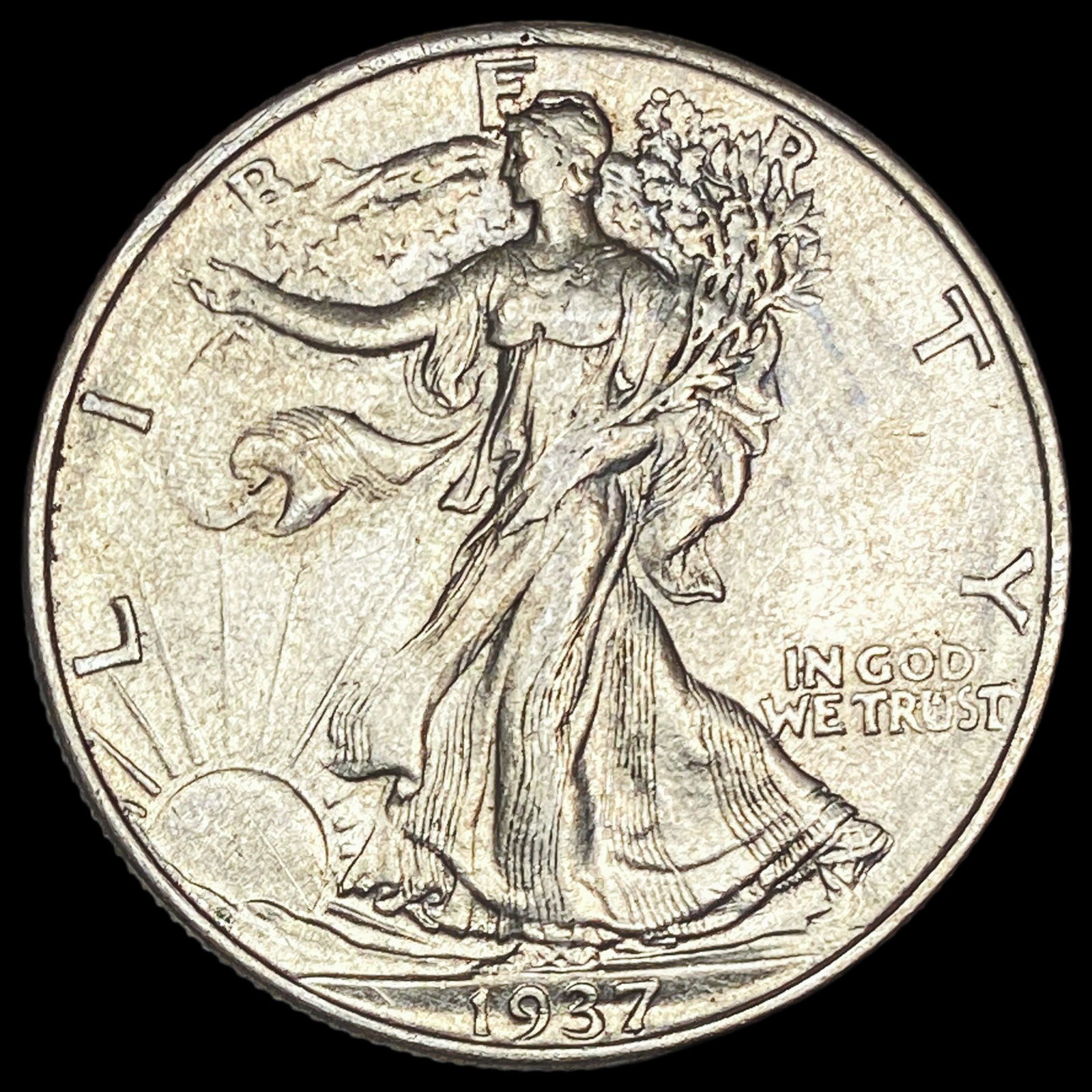 1937 Silver Walking Liberty Half Dollar UNCIRCULATED (1 of 2)