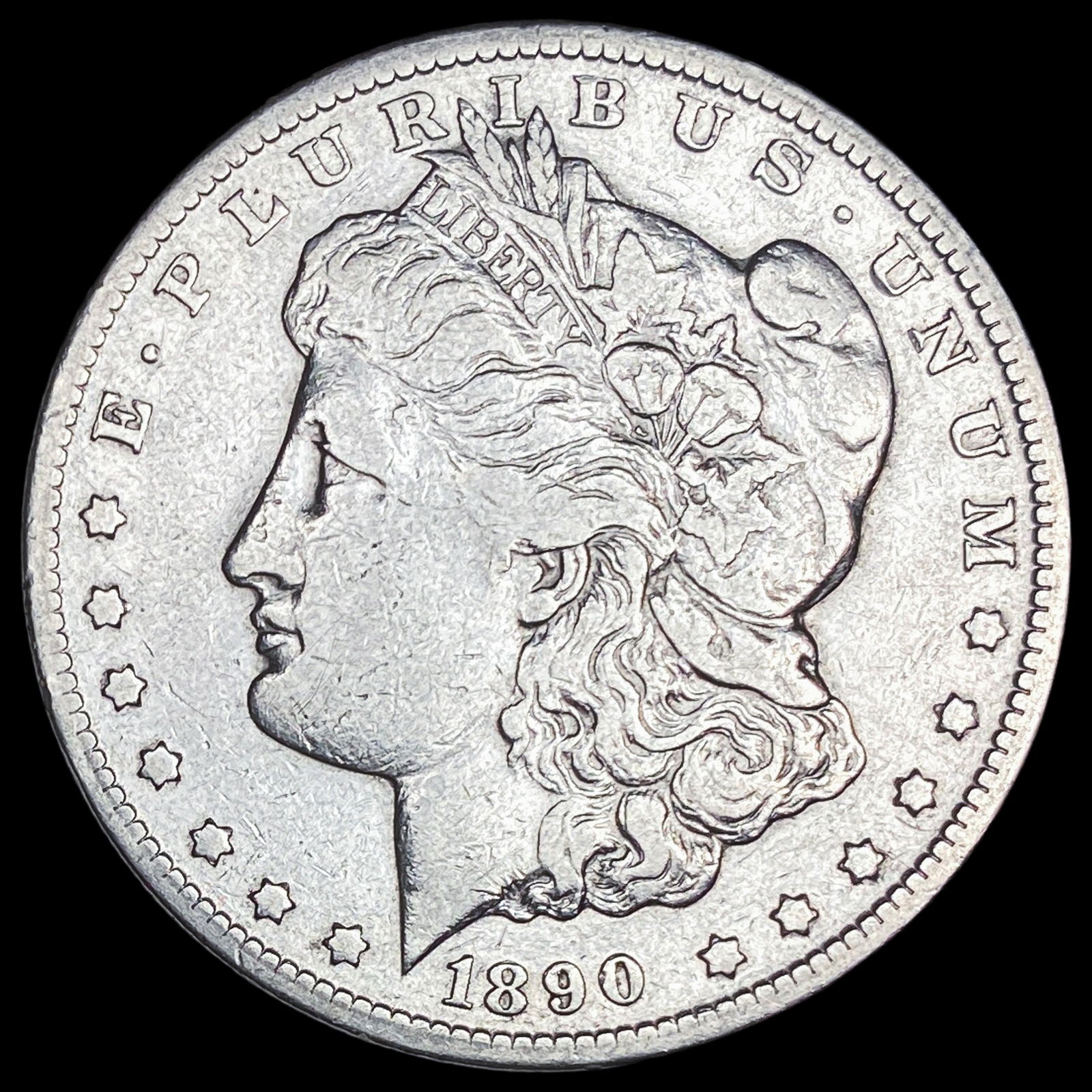 1890-CC Silver Morgan Dollar NEARLY UNCIRCULATED (1 of 2)