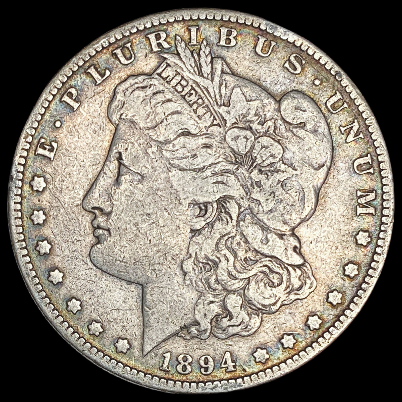 1894-S Silver Morgan Dollar ABOUT UNCIRCULATED: 1894-S Silver Morgan Dollar ABOUT UNCIRCULATED